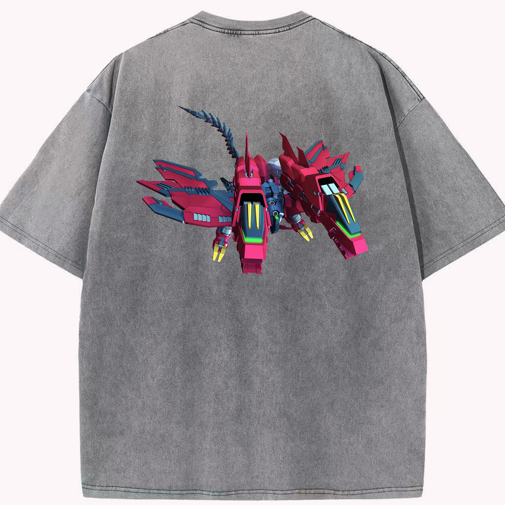 （画像用） 機動戦士ガンダム Mobile Suit Gundam 綿100% ヴィンテージ風 半袖Tシャツ（背面プリント）