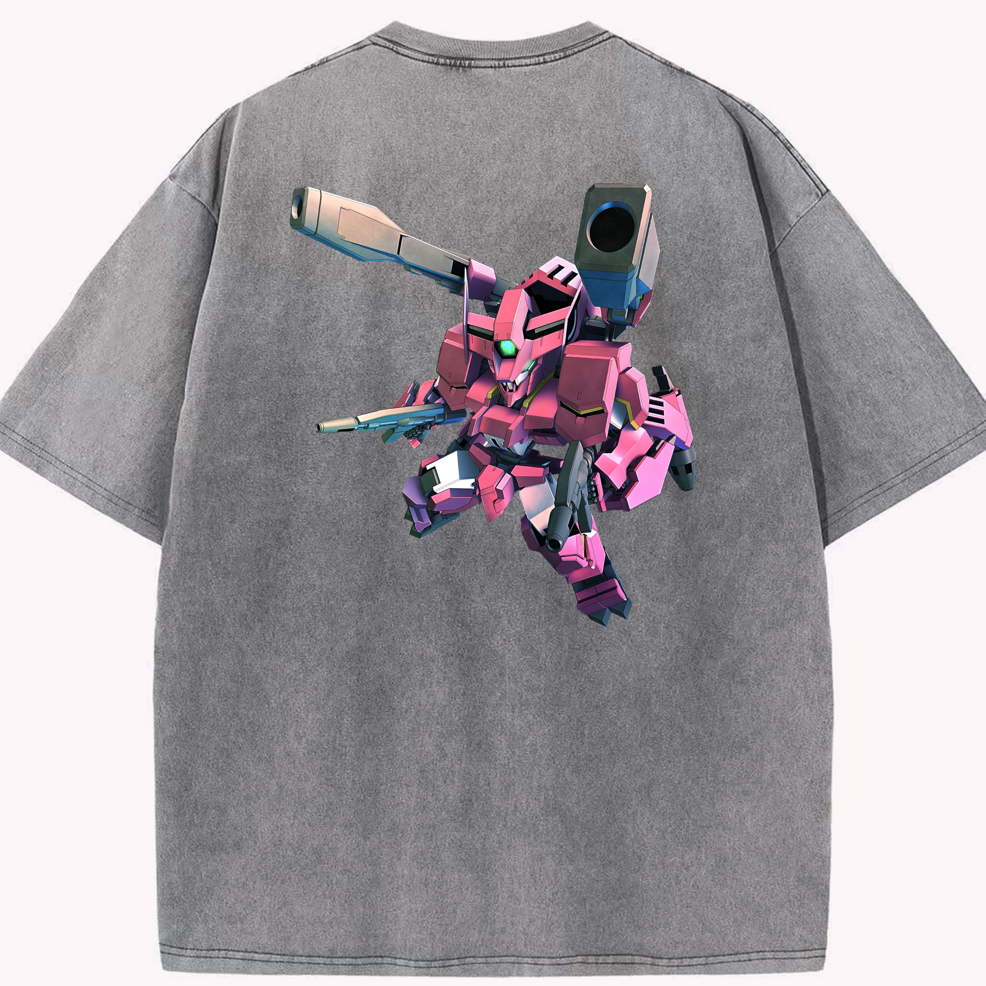 （画像用） 機動戦士ガンダム Mobile Suit Gundam 綿100% ヴィンテージ風 半袖Tシャツ（背面プリント）
