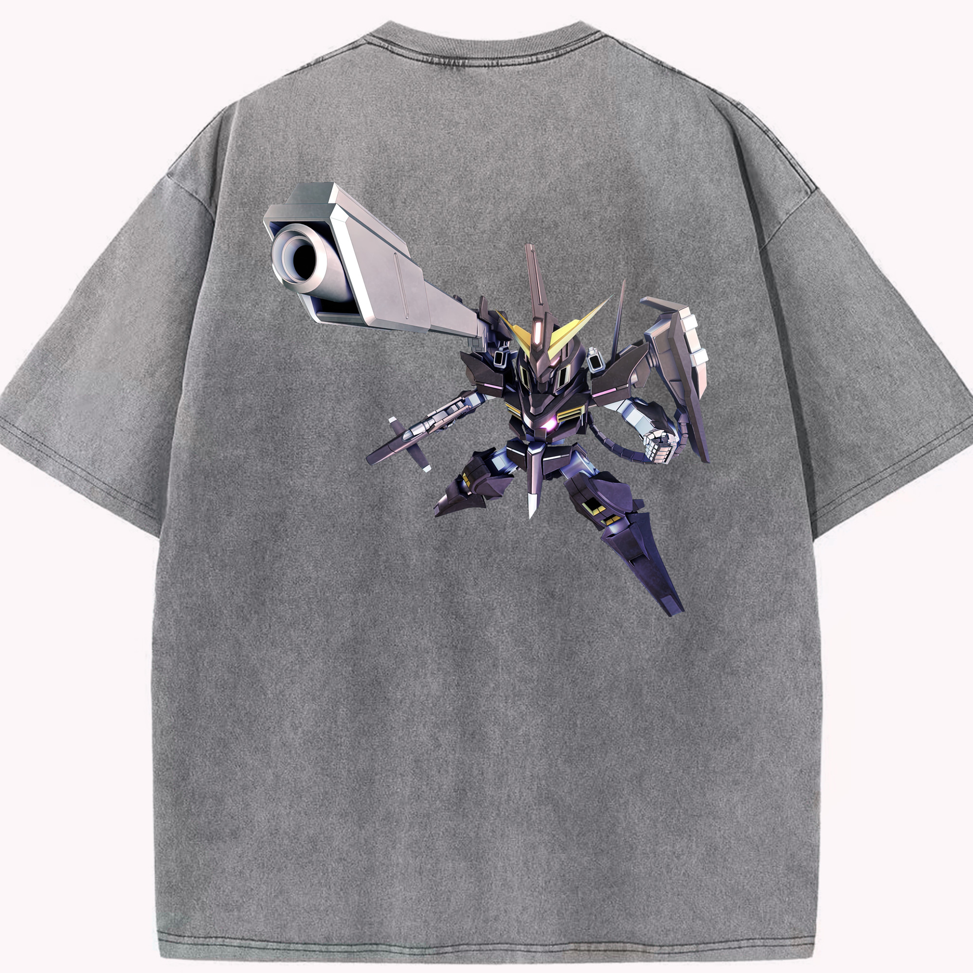 （画像用） 機動戦士ガンダム Mobile Suit Gundam 綿100% ヴィンテージ風 半袖Tシャツ（背面プリント）