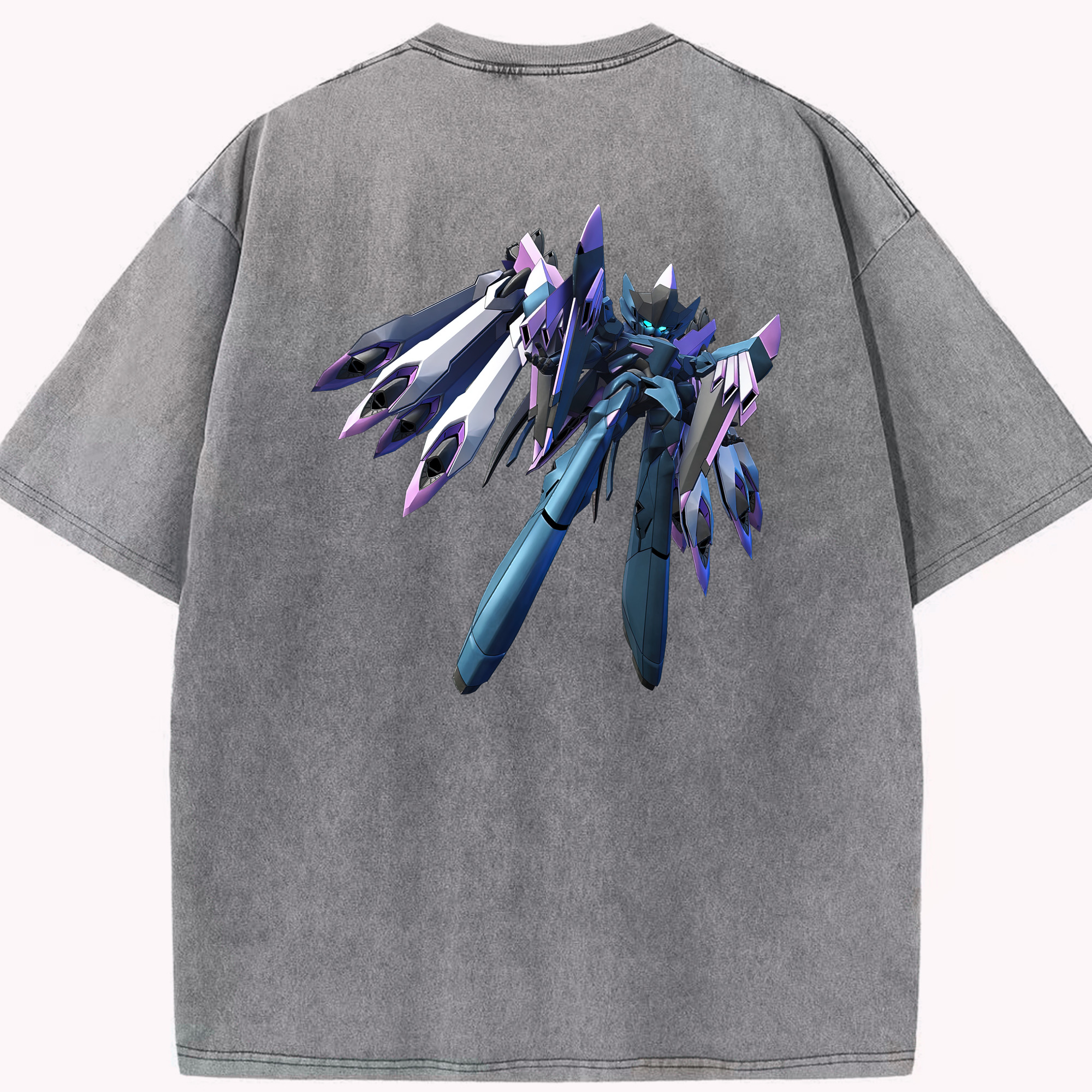 （画像用） 機動戦士ガンダム Mobile Suit Gundam 綿100% ヴィンテージ風 半袖Tシャツ（背面プリント）