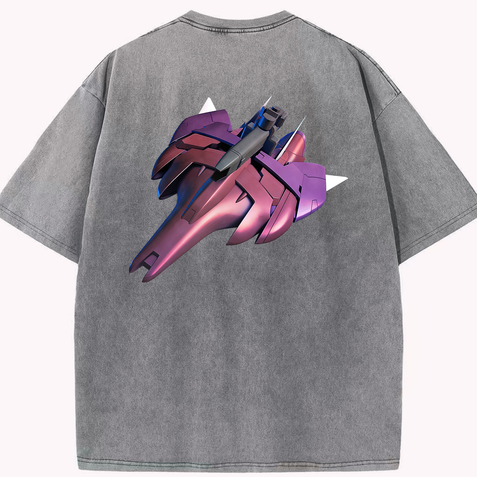 （画像用） 機動戦士ガンダム Mobile Suit Gundam 綿100% ヴィンテージ風 半袖Tシャツ（背面プリント）