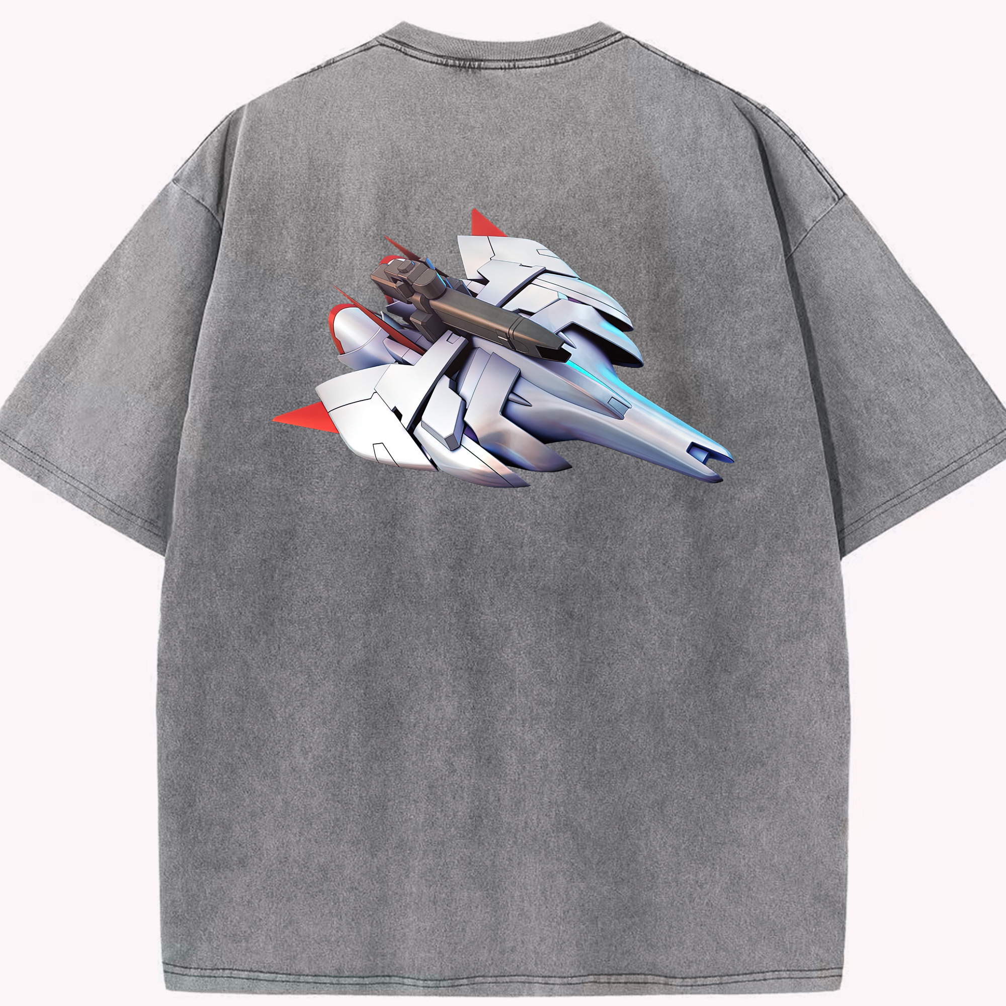 （画像用） 機動戦士ガンダム Mobile Suit Gundam 綿100% ヴィンテージ風 半袖Tシャツ（背面プリント）