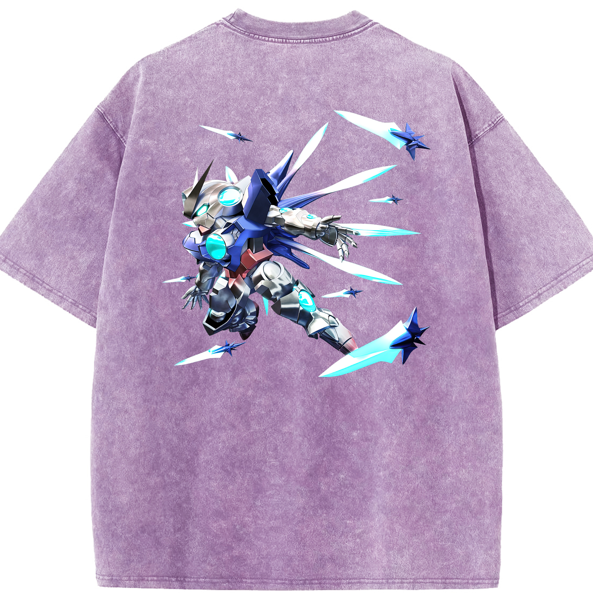 （画像用） 機動戦士ガンダム Mobile Suit Gundam 綿100% ヴィンテージ風 半袖Tシャツ（背面プリント）
