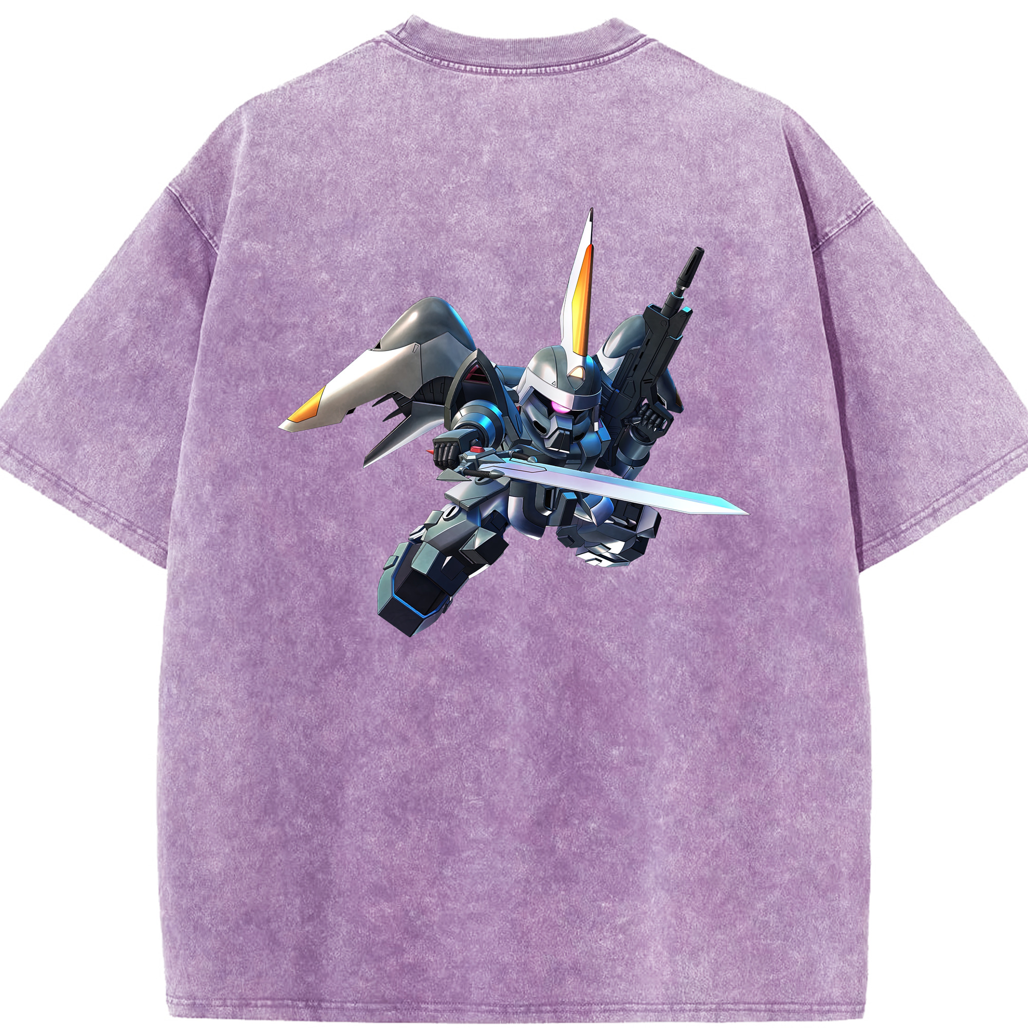 （画像用） 機動戦士ガンダム Mobile Suit Gundam 綿100% ヴィンテージ風 半袖Tシャツ（背面プリント）