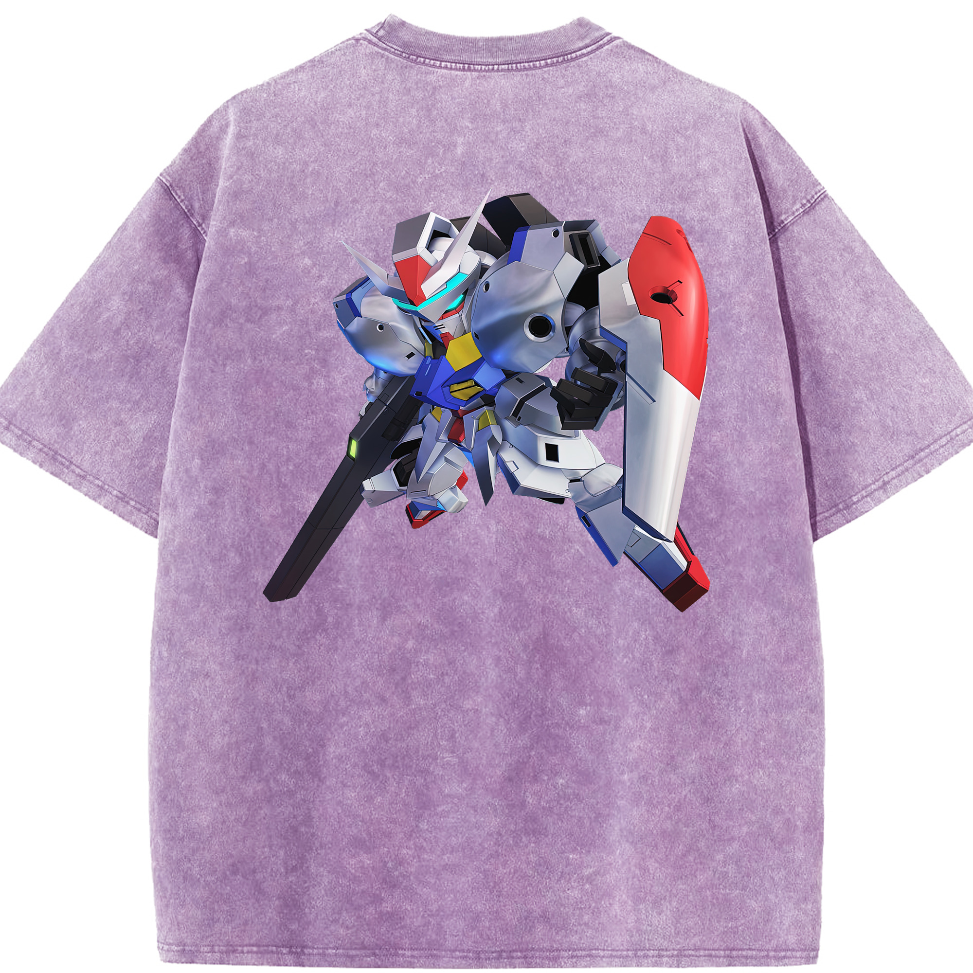 （画像用） 機動戦士ガンダム Mobile Suit Gundam 綿100% ヴィンテージ風 半袖Tシャツ（背面プリント）