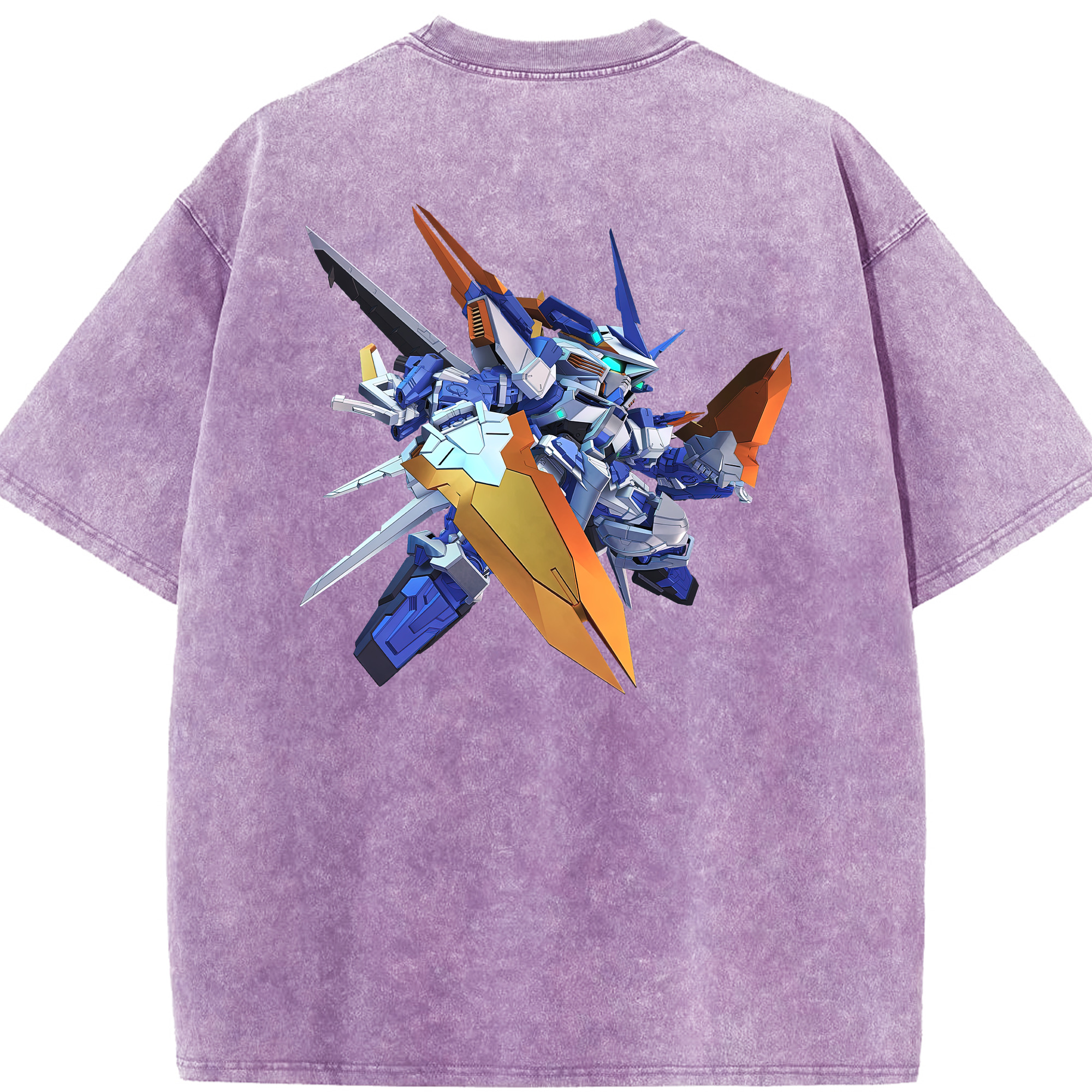 （画像用） 機動戦士ガンダム Mobile Suit Gundam 綿100% ヴィンテージ風 半袖Tシャツ（背面プリント）