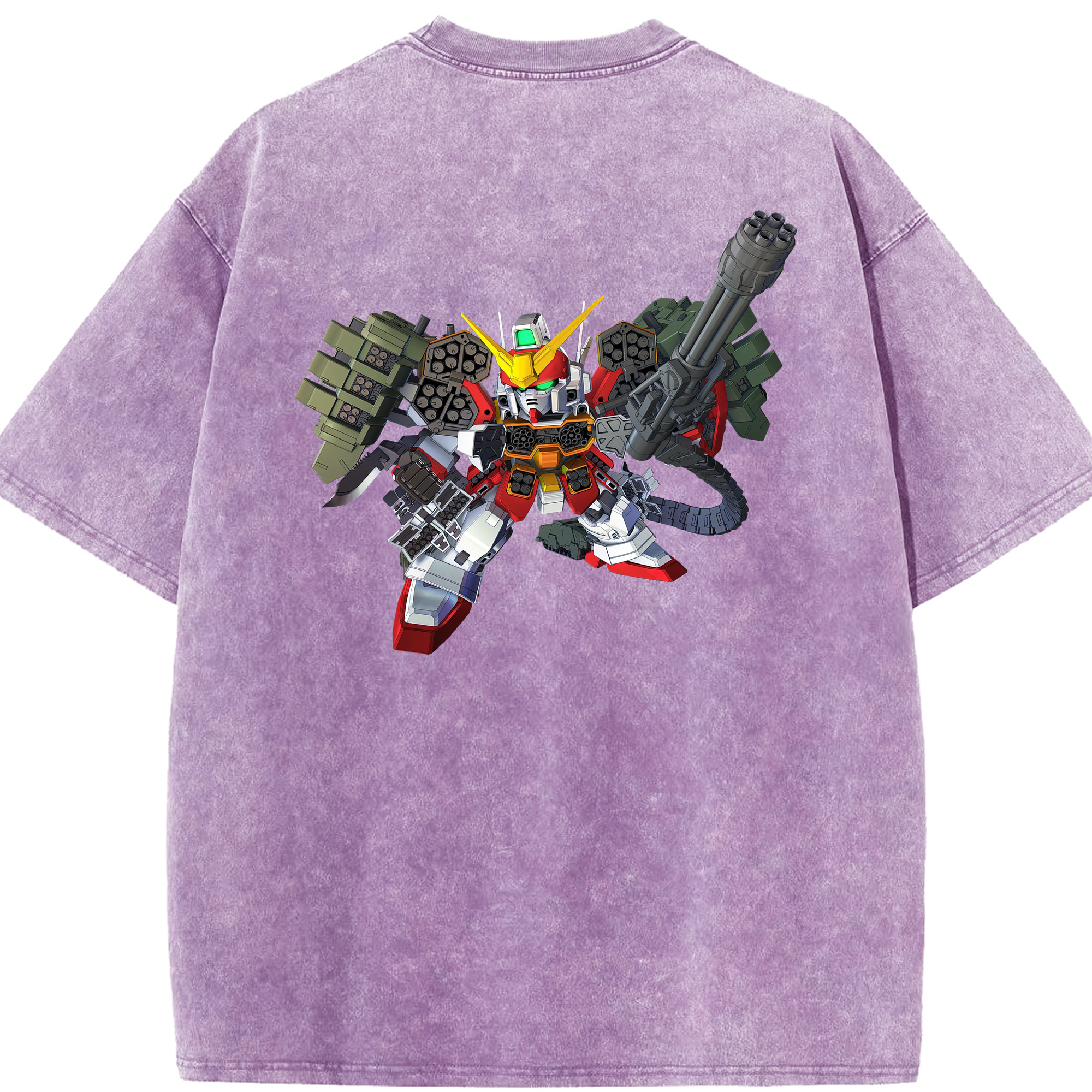 （画像用） 機動戦士ガンダム Mobile Suit Gundam 綿100% ヴィンテージ風 半袖Tシャツ（背面プリント）