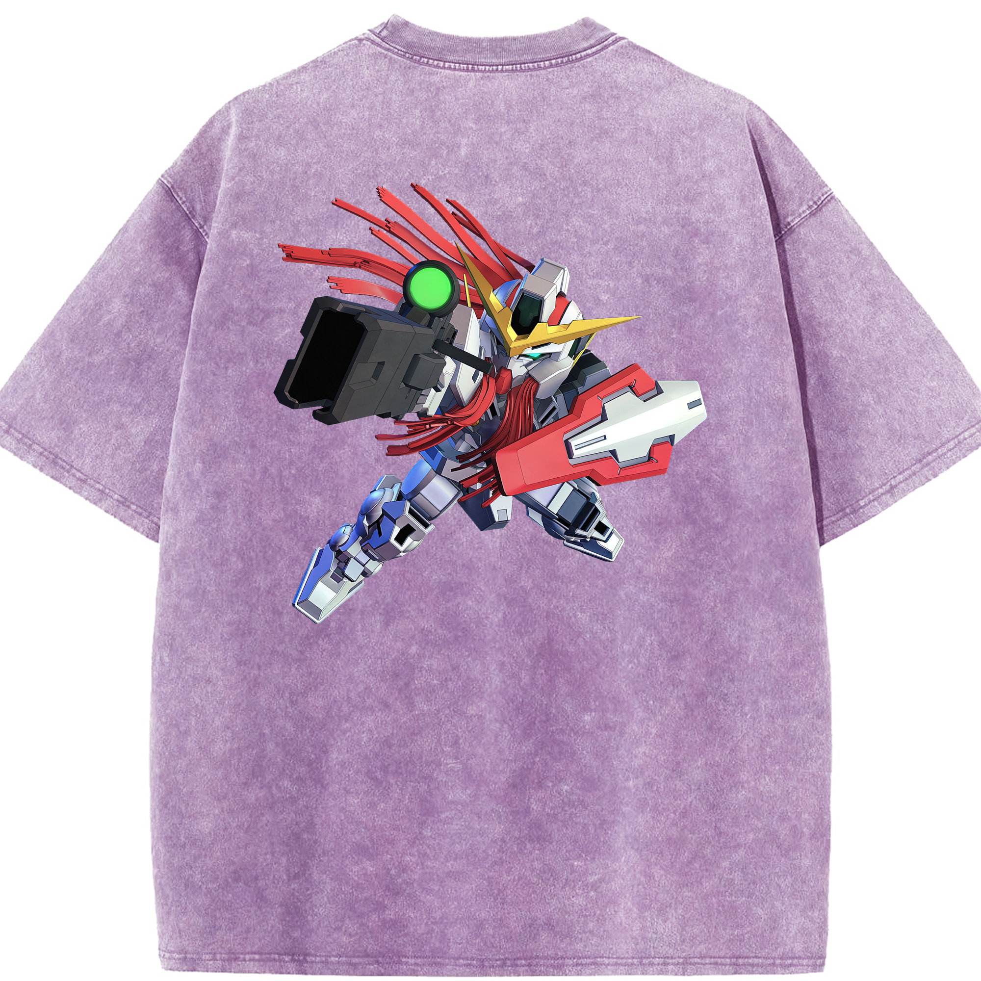 （画像用） 機動戦士ガンダム Mobile Suit Gundam 綿100% ヴィンテージ風 半袖Tシャツ（背面プリント）