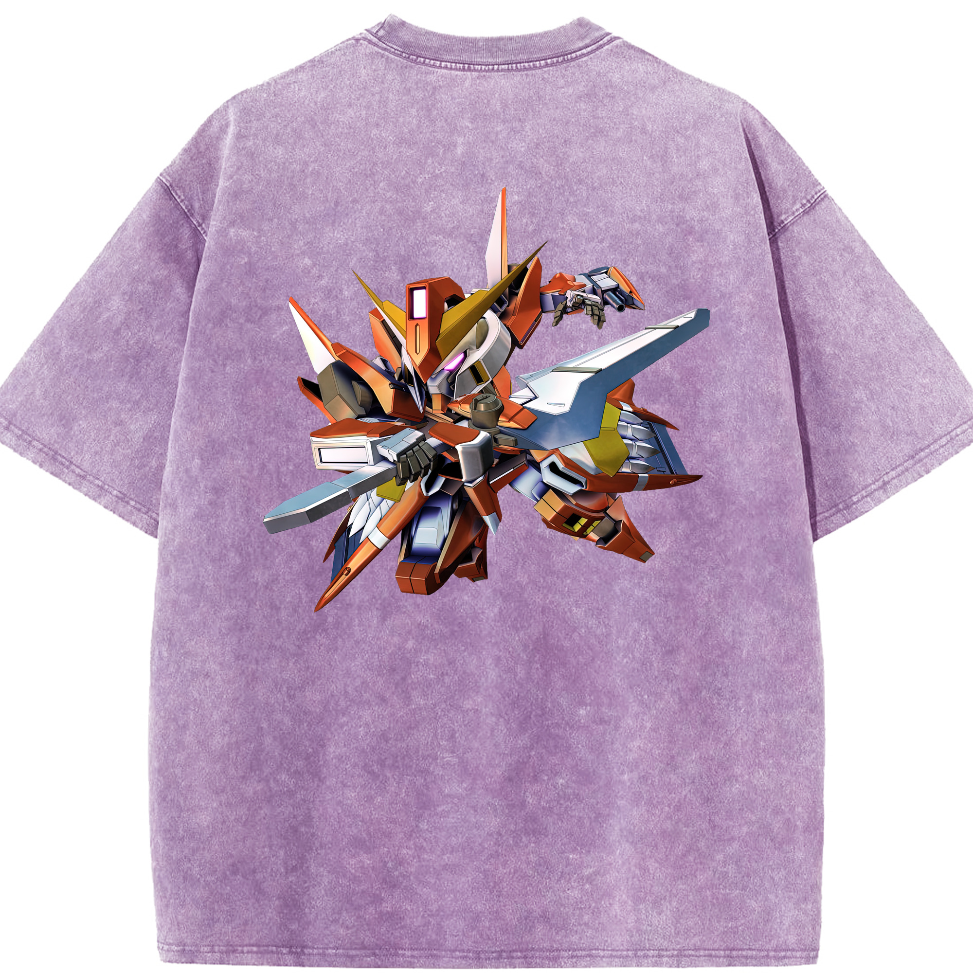 （画像用） 機動戦士ガンダム Mobile Suit Gundam 綿100% ヴィンテージ風 半袖Tシャツ（背面プリント）
