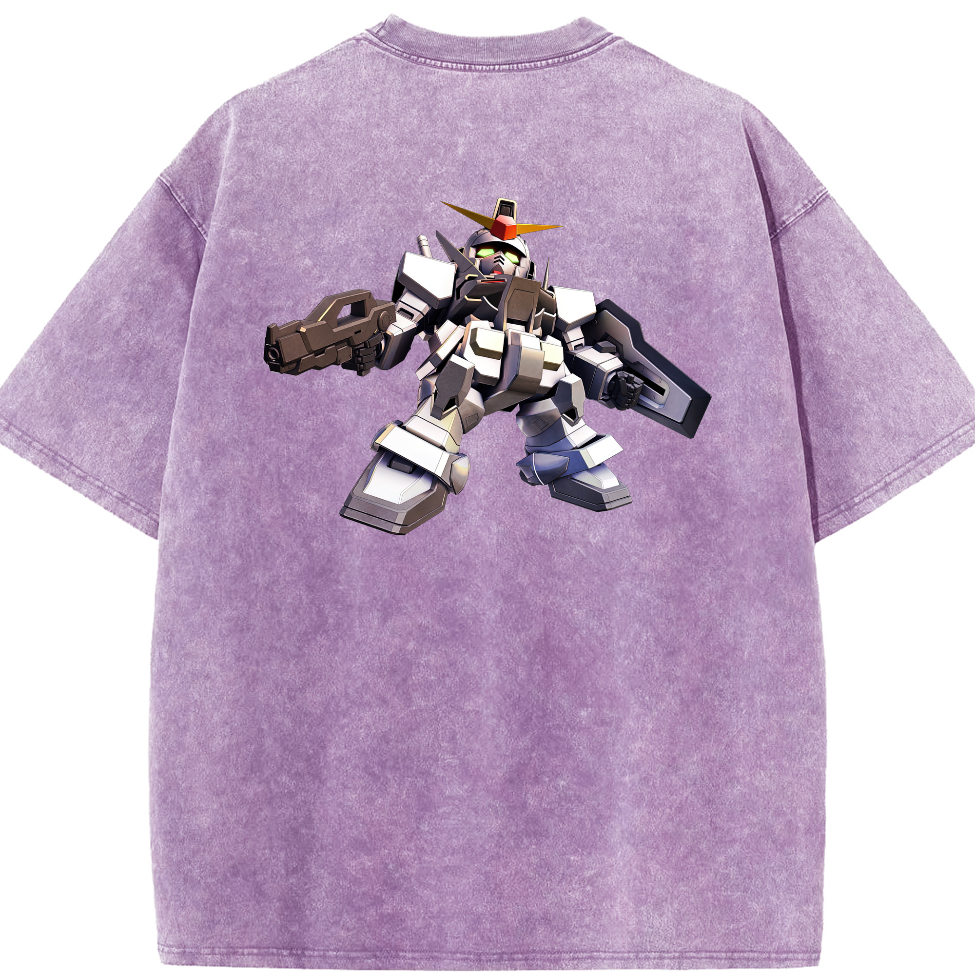 （画像用） 機動戦士ガンダム Mobile Suit Gundam 綿100% ヴィンテージ風 半袖Tシャツ（背面プリント）