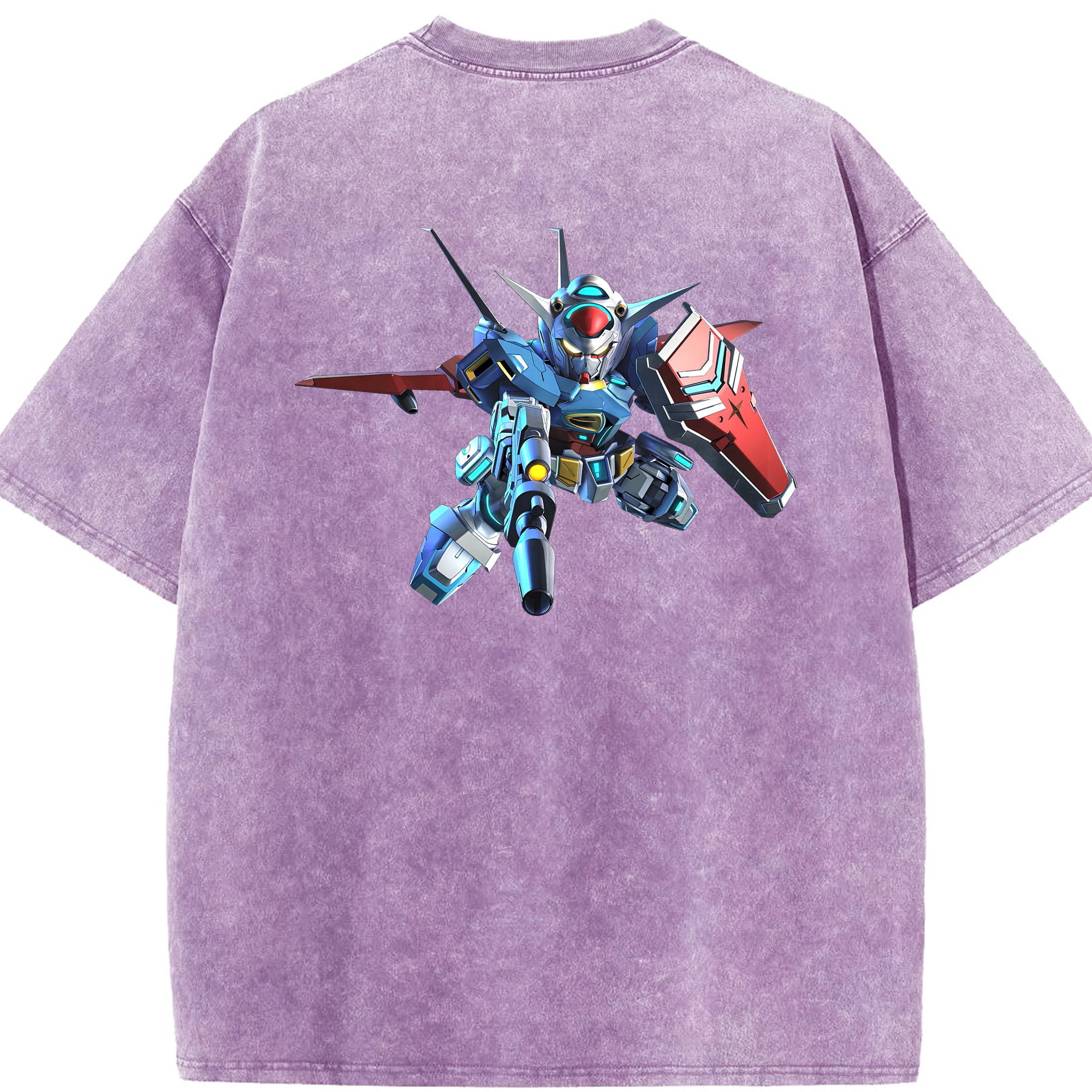 （画像用） 機動戦士ガンダム Mobile Suit Gundam 綿100% ヴィンテージ風 半袖Tシャツ（背面プリント）