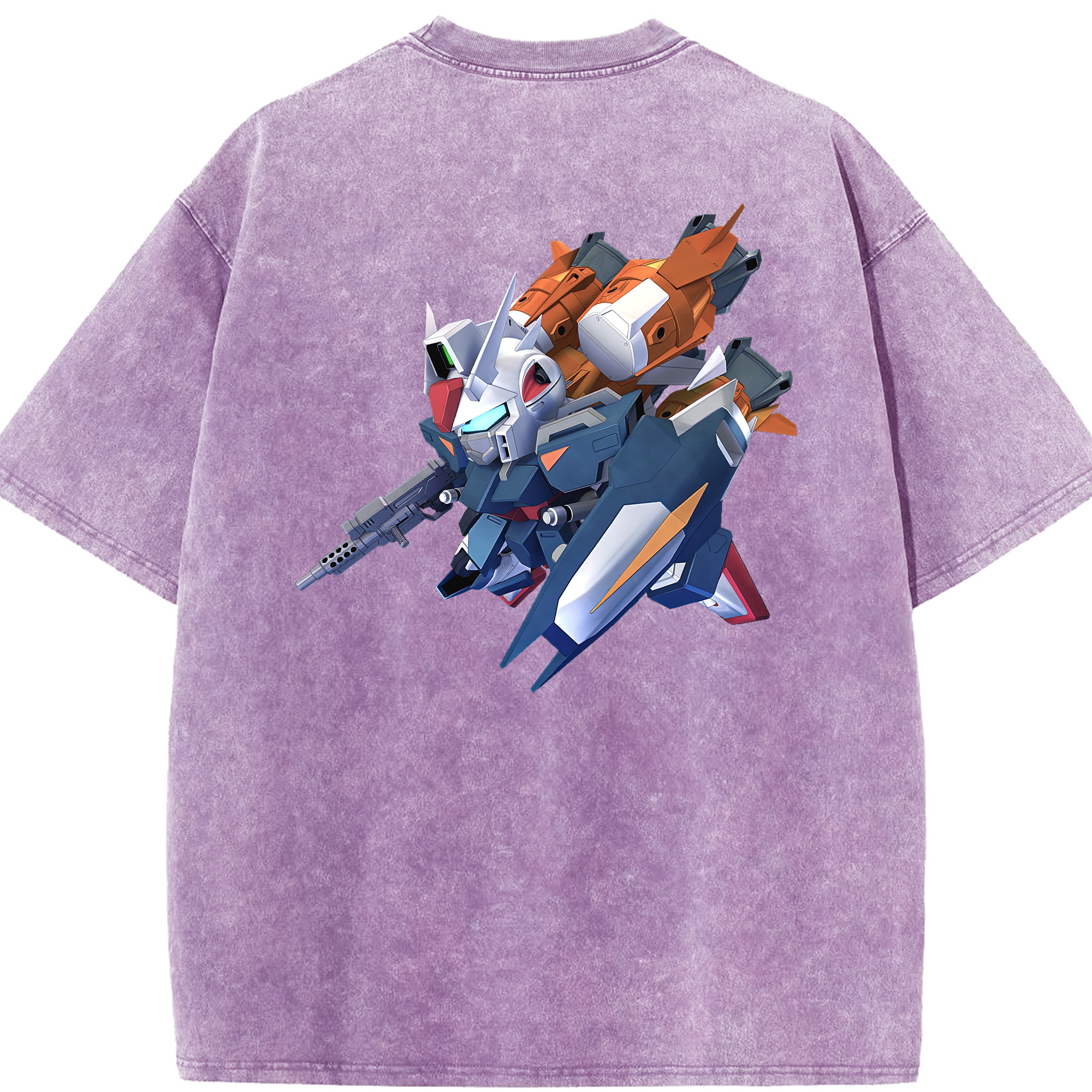 （画像用） 機動戦士ガンダム Mobile Suit Gundam 綿100% ヴィンテージ風 半袖Tシャツ（背面プリント）