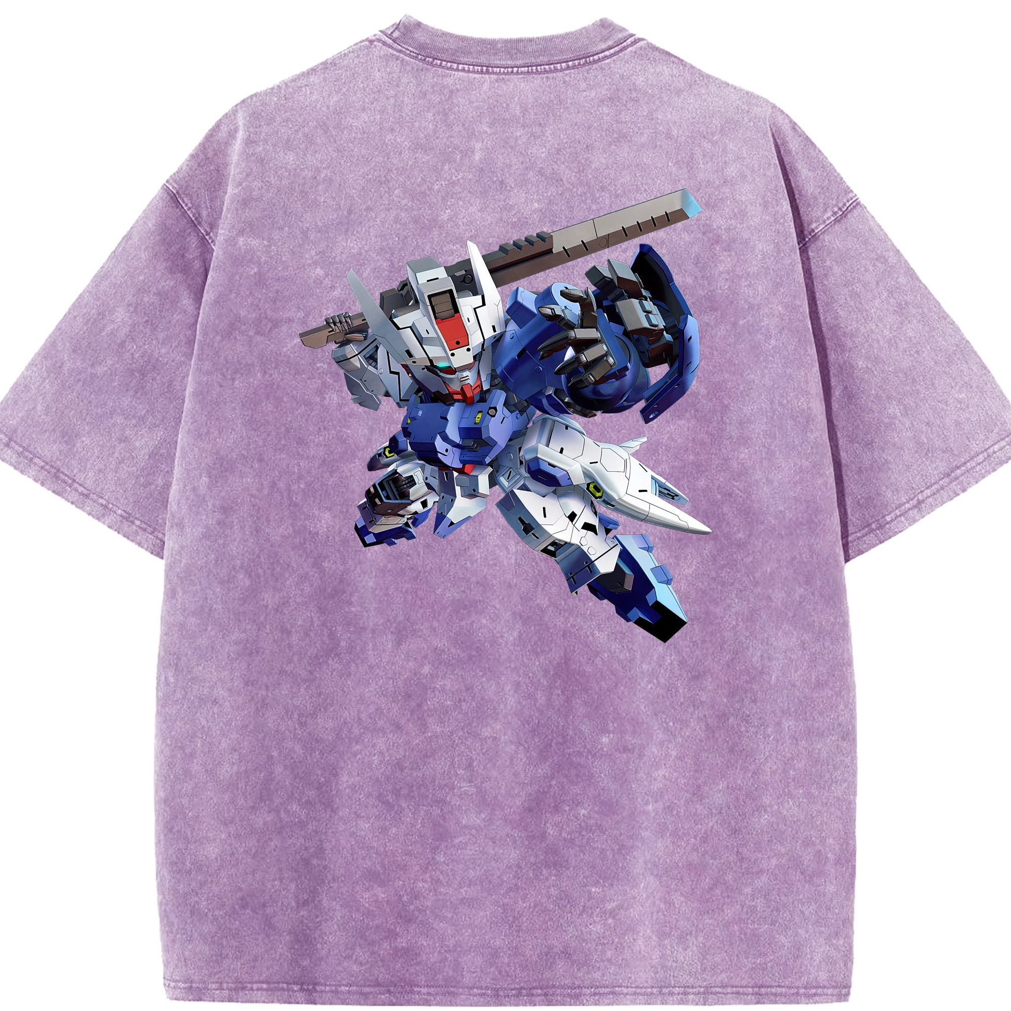 （画像用） 機動戦士ガンダム Mobile Suit Gundam 綿100% ヴィンテージ風 半袖Tシャツ（背面プリント）