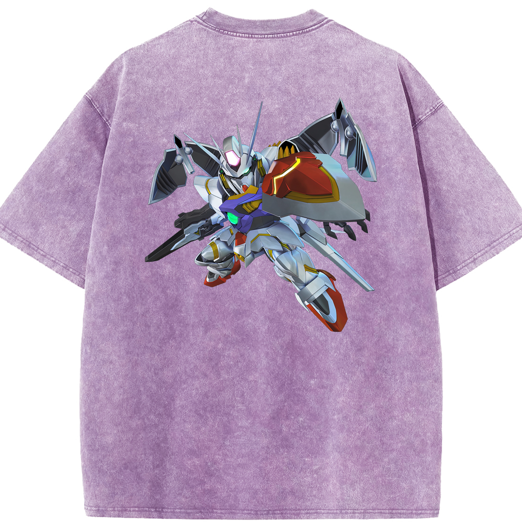 （画像用） 機動戦士ガンダム Mobile Suit Gundam 綿100% ヴィンテージ風 半袖Tシャツ（背面プリント）