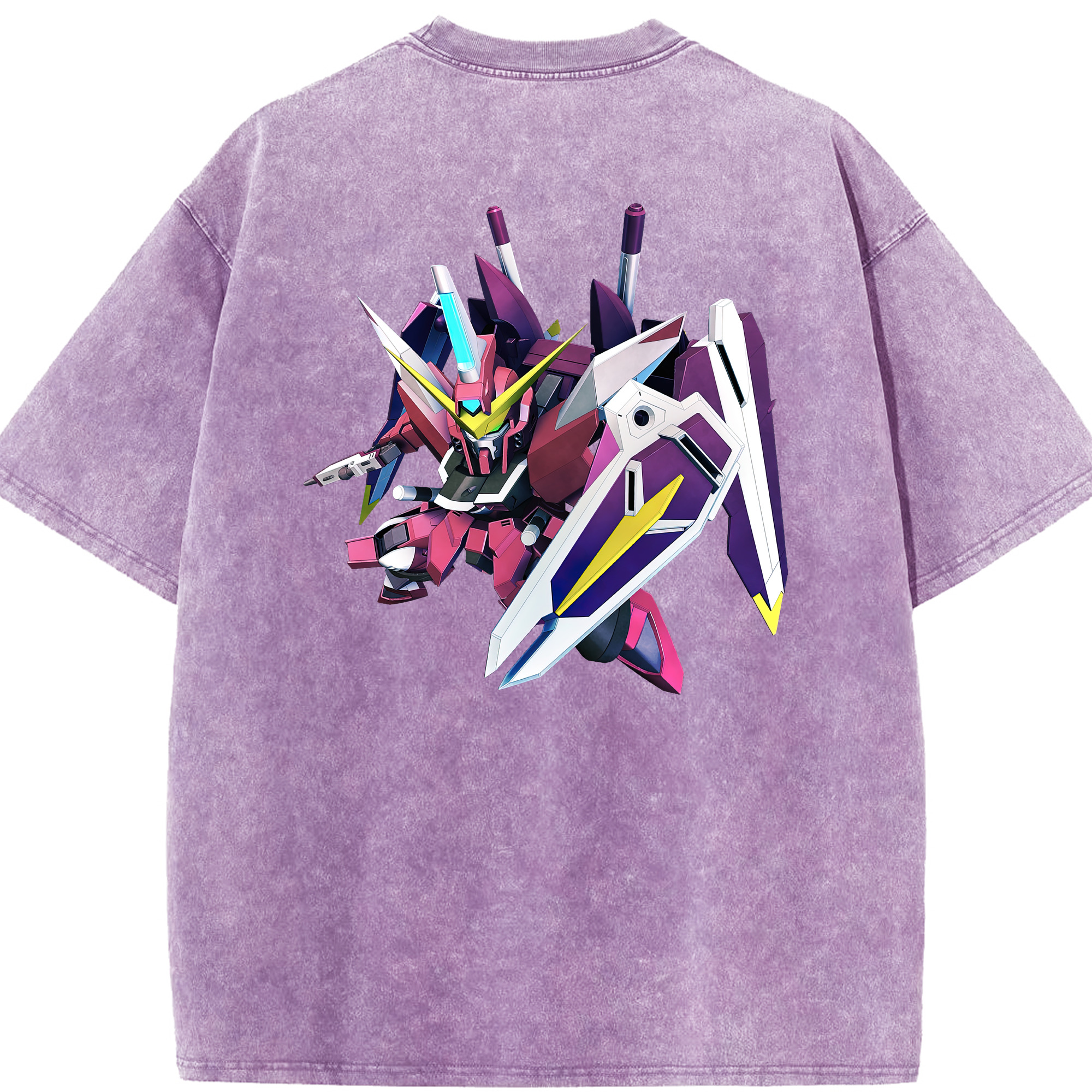 （画像用） 機動戦士ガンダム Mobile Suit Gundam 綿100% ヴィンテージ風 半袖Tシャツ（背面プリント）