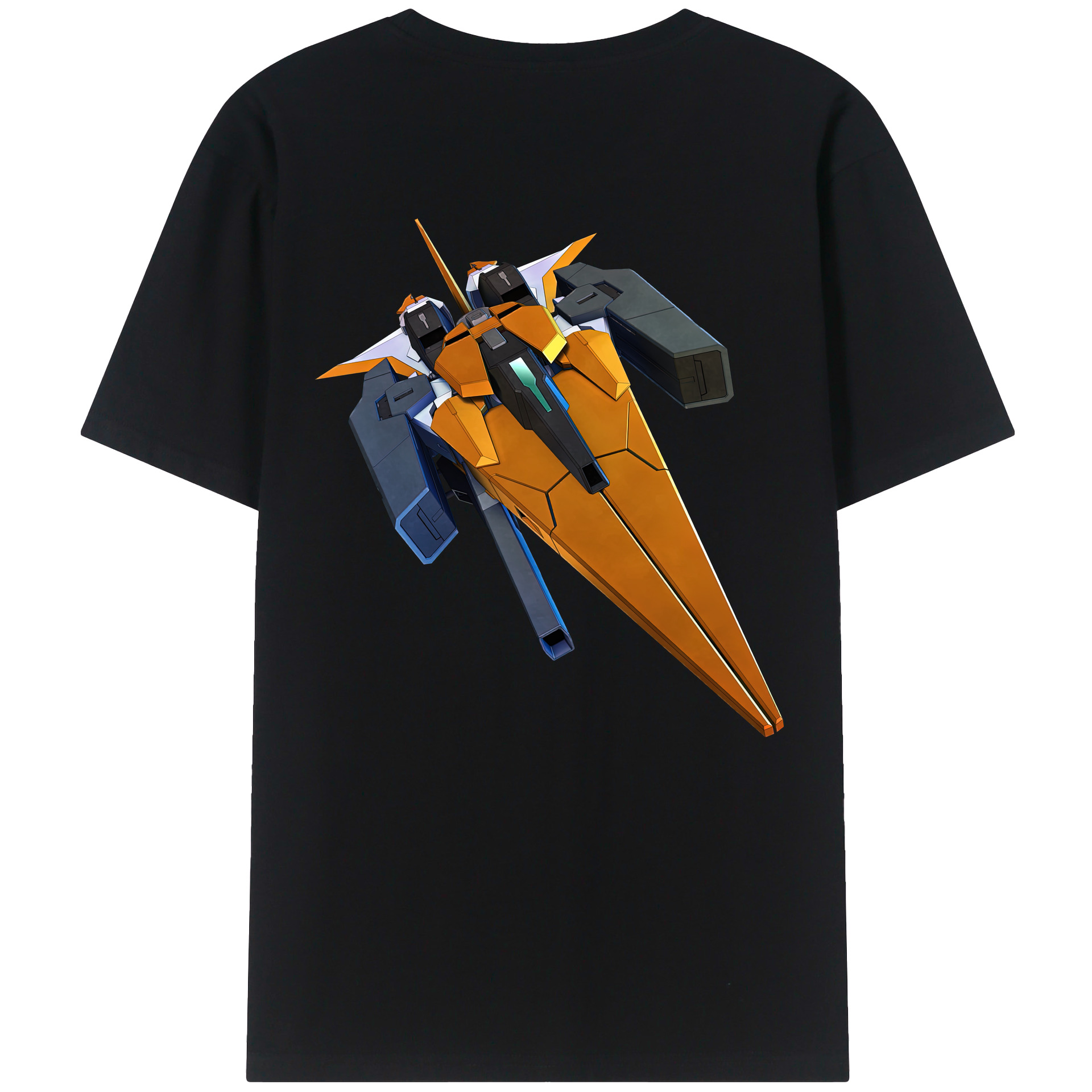 （画像用） 機動戦士ガンダム Mobile Suit Gundam 綿100％ メンズ半袖Tシャツ（バックプリント） 通気性