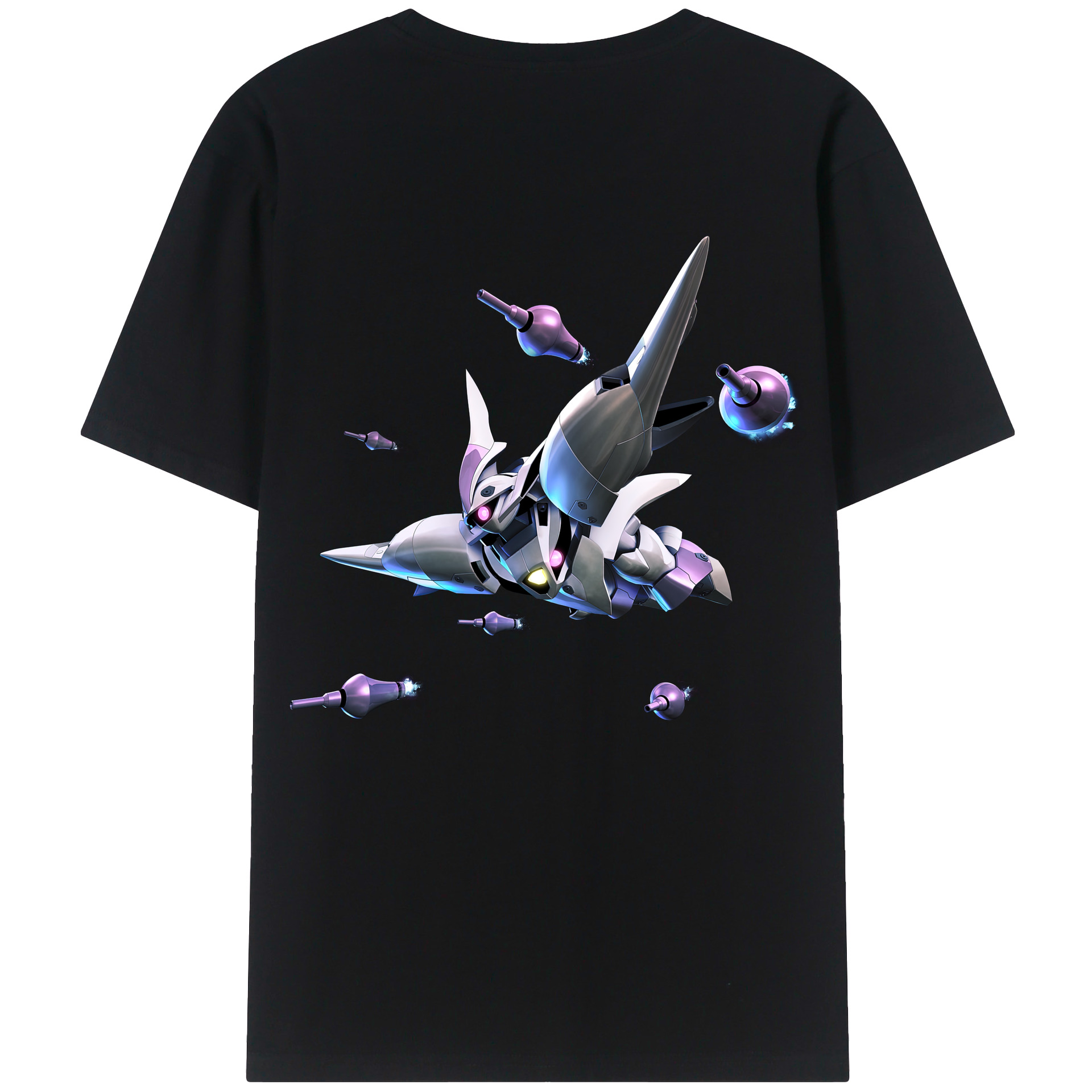 （画像用） 機動戦士ガンダム Mobile Suit Gundam 綿100％ メンズ半袖Tシャツ（バックプリント） 通気性