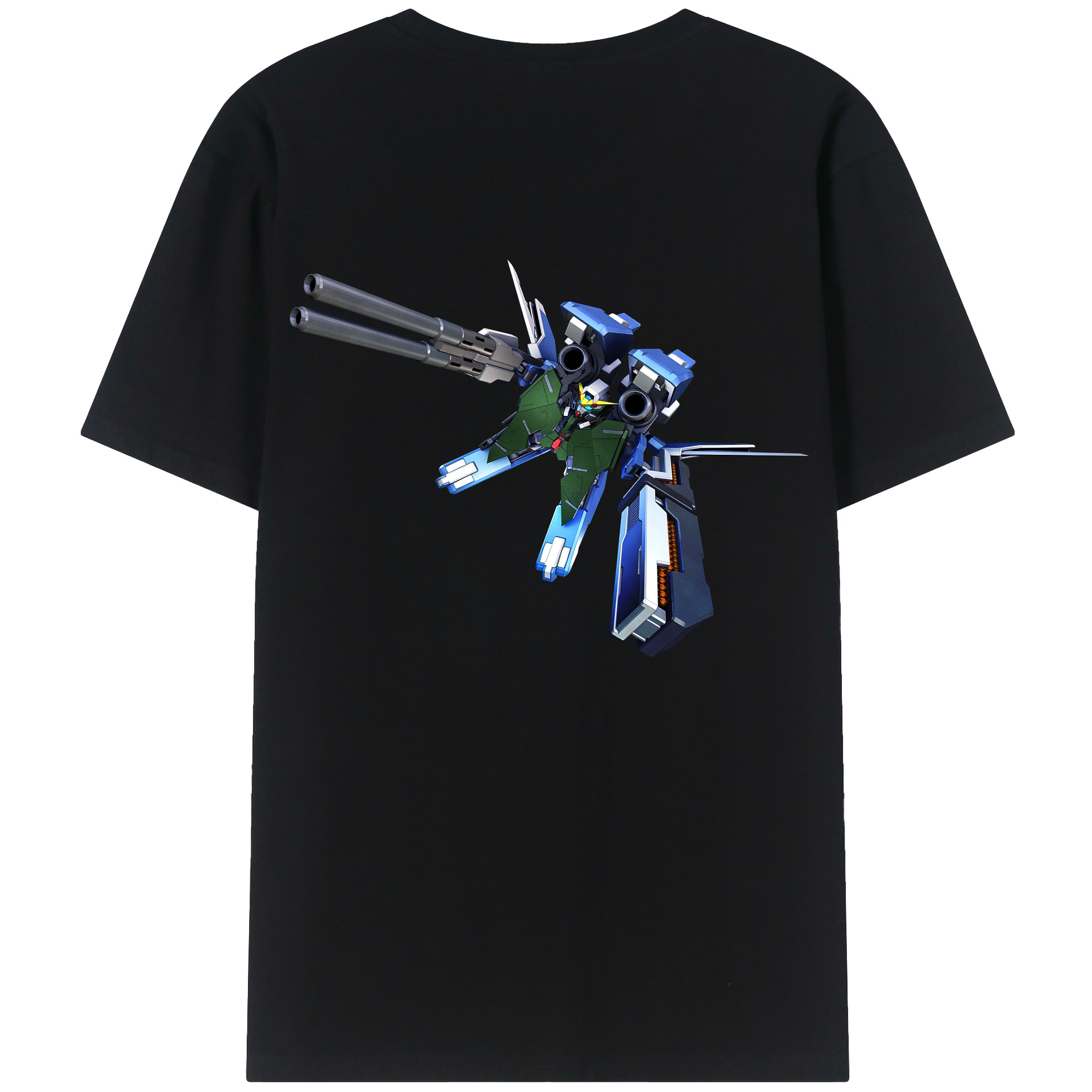 （画像用） 機動戦士ガンダム Mobile Suit Gundam 綿100％ メンズ半袖Tシャツ（バックプリント） 通気性