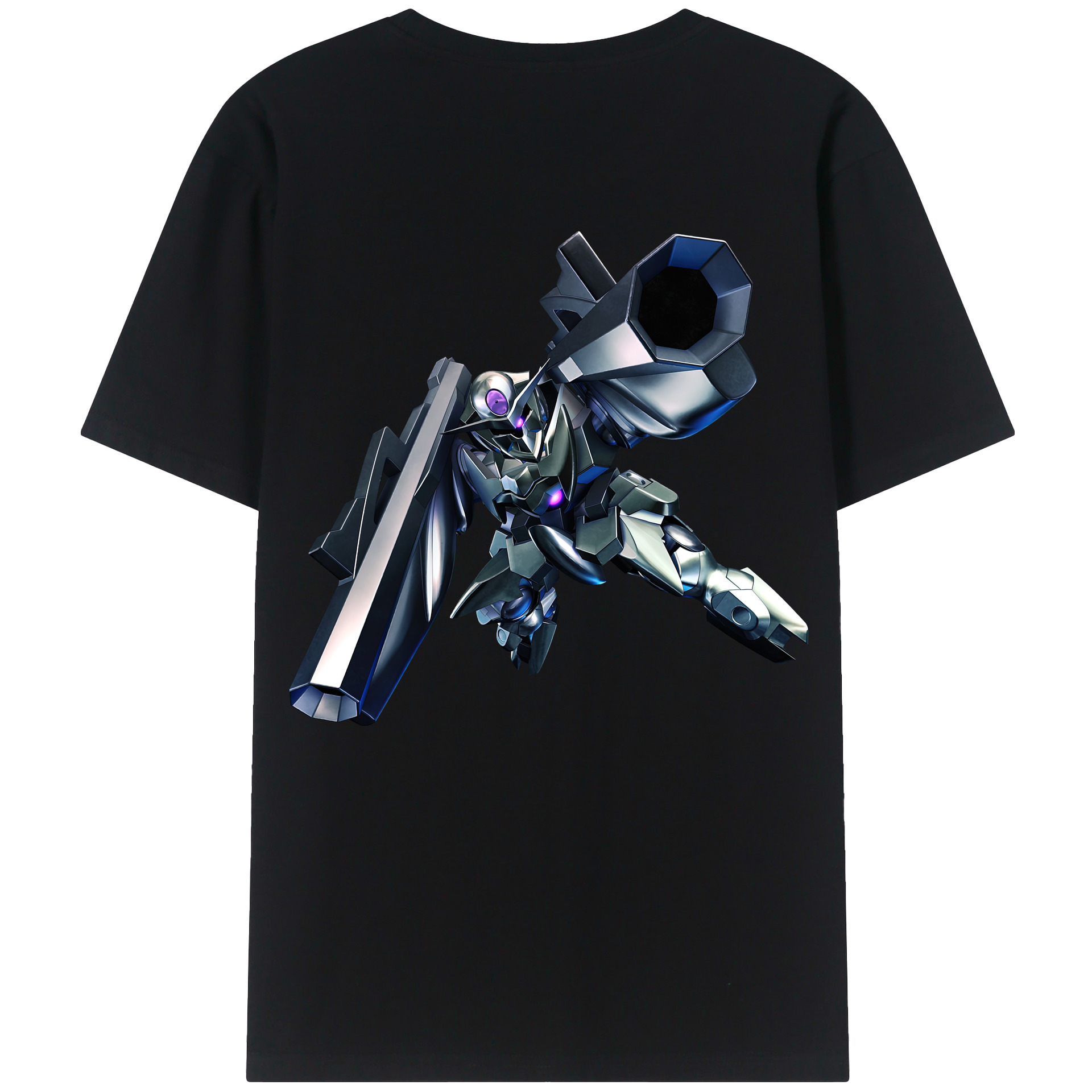 （画像用） 機動戦士ガンダム Mobile Suit Gundam 綿100％ メンズ半袖Tシャツ（バックプリント） 通気性