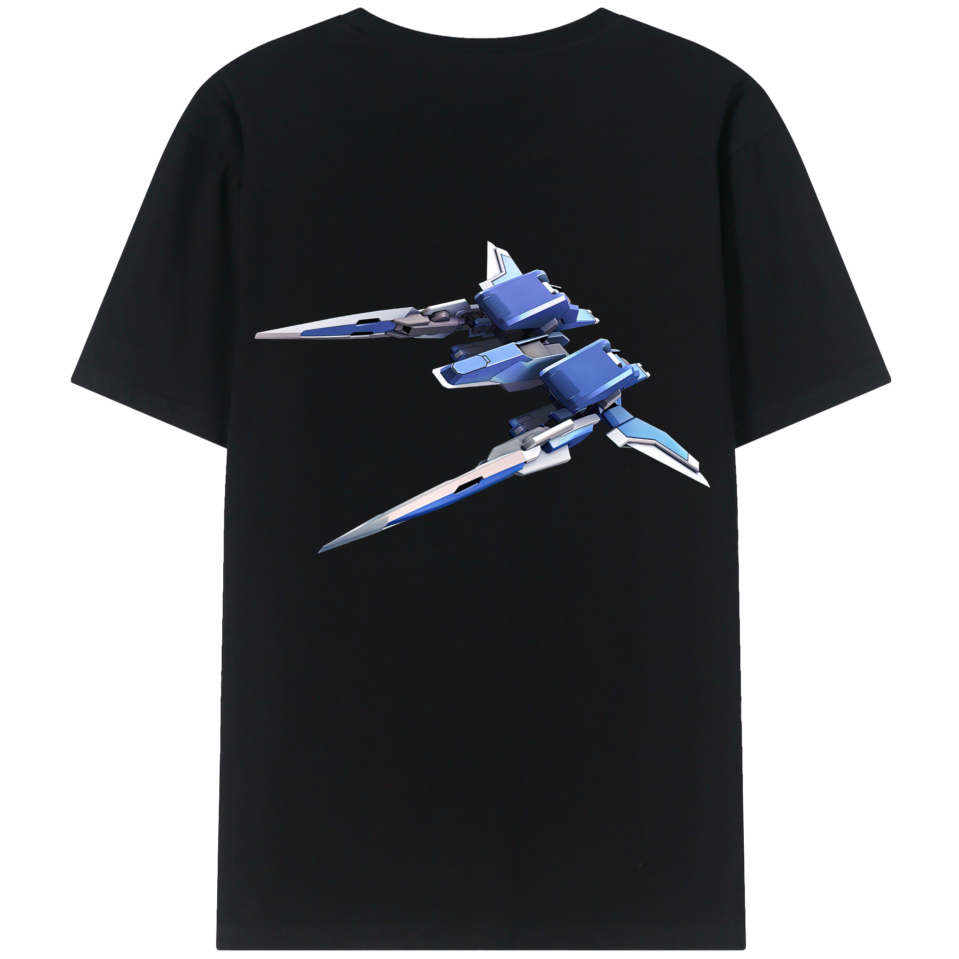 （画像用） 機動戦士ガンダム Mobile Suit Gundam 綿100％ メンズ半袖Tシャツ（バックプリント） 通気性