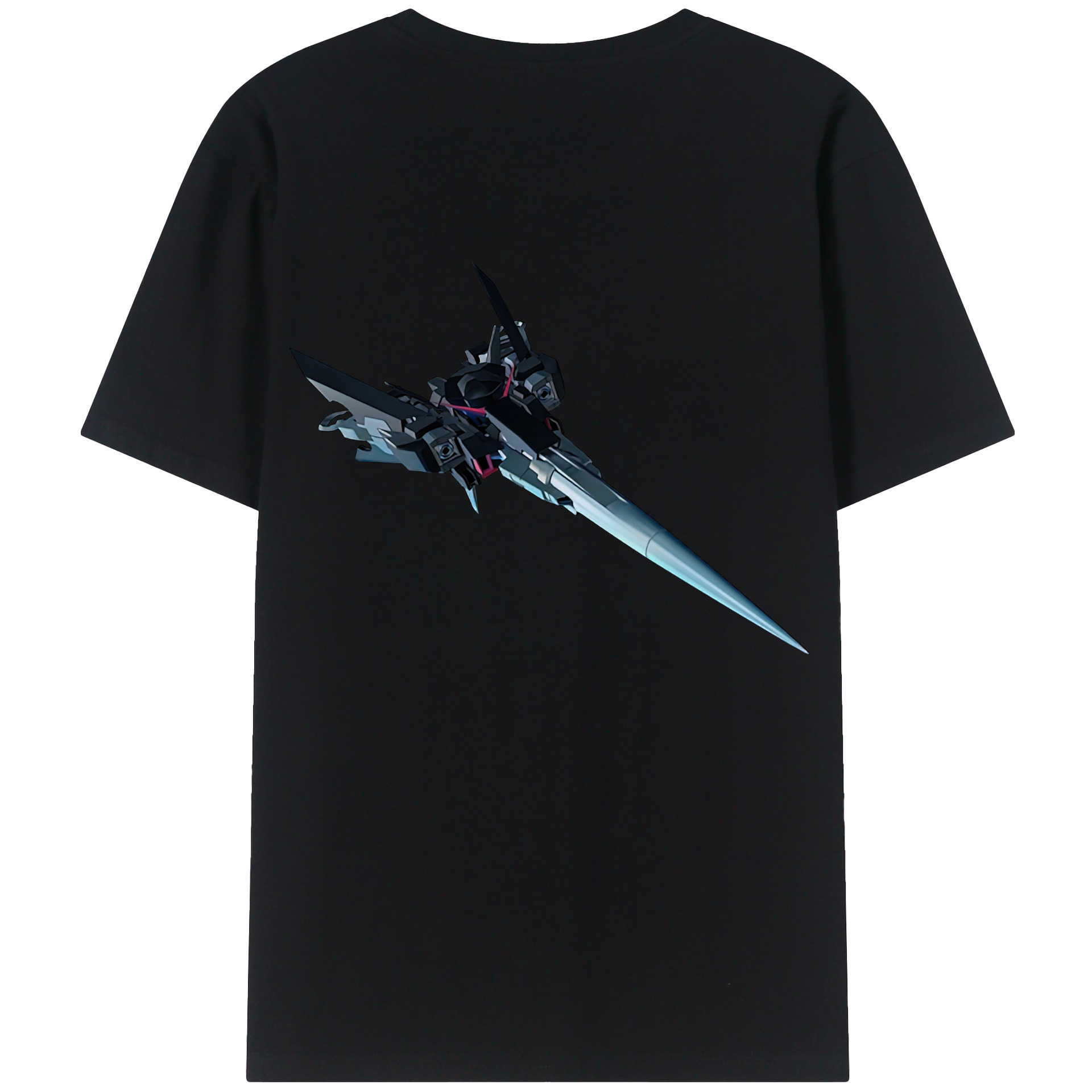（画像用） 機動戦士ガンダム Mobile Suit Gundam 綿100％ メンズ半袖Tシャツ（バックプリント） 通気性