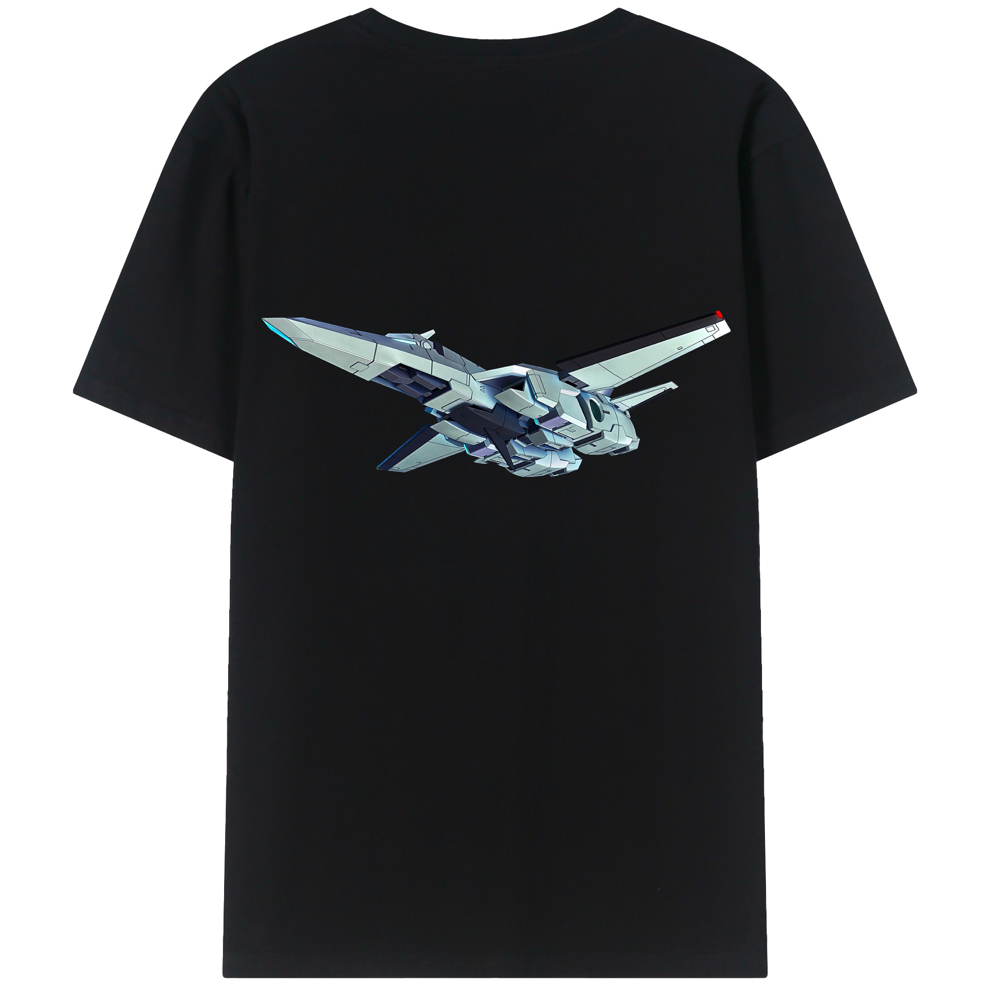 （画像用） 機動戦士ガンダム Mobile Suit Gundam 綿100％ メンズ半袖Tシャツ（バックプリント） 通気性
