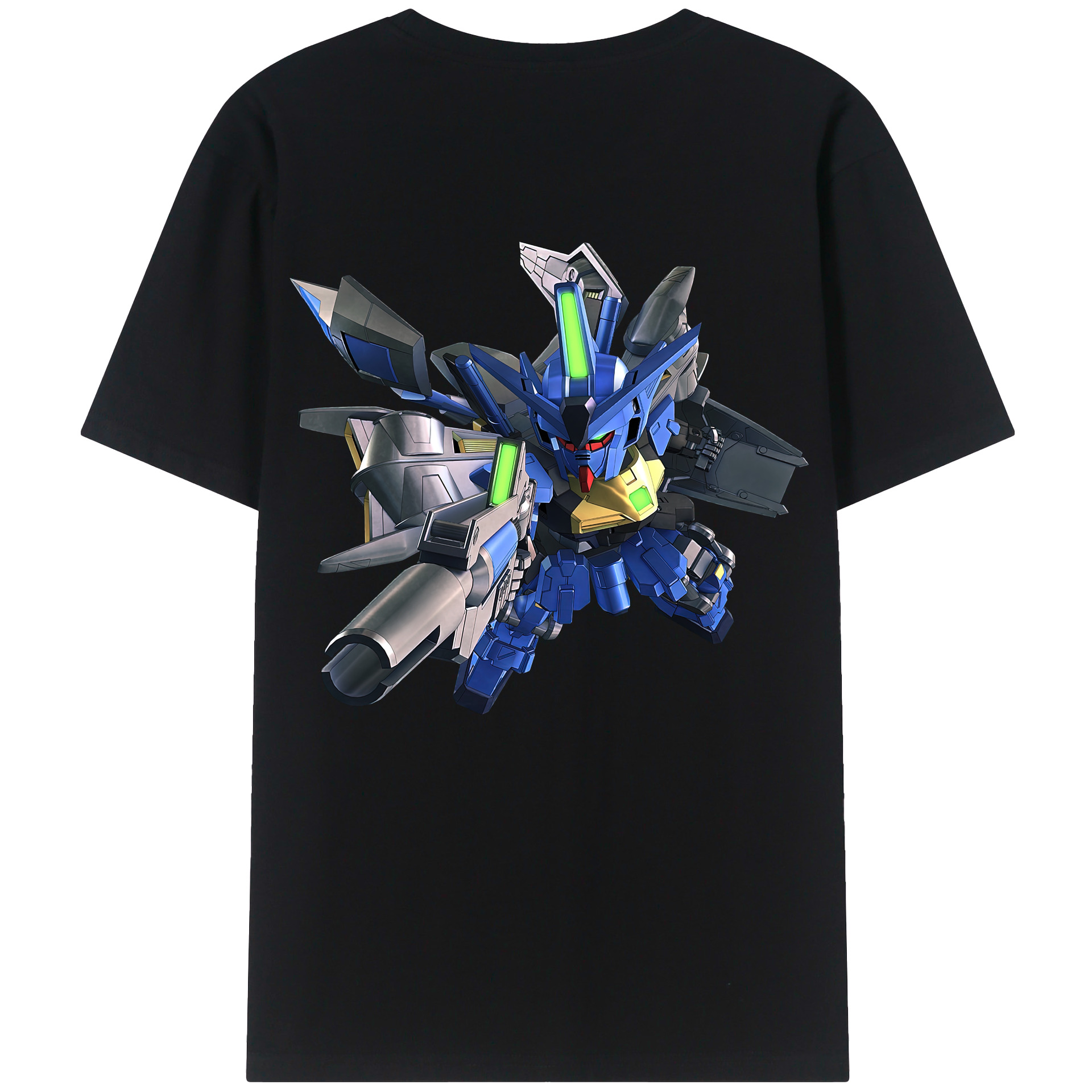（画像用） 機動戦士ガンダム Mobile Suit Gundam 綿100％ メンズ半袖Tシャツ（バックプリント） 通気性
