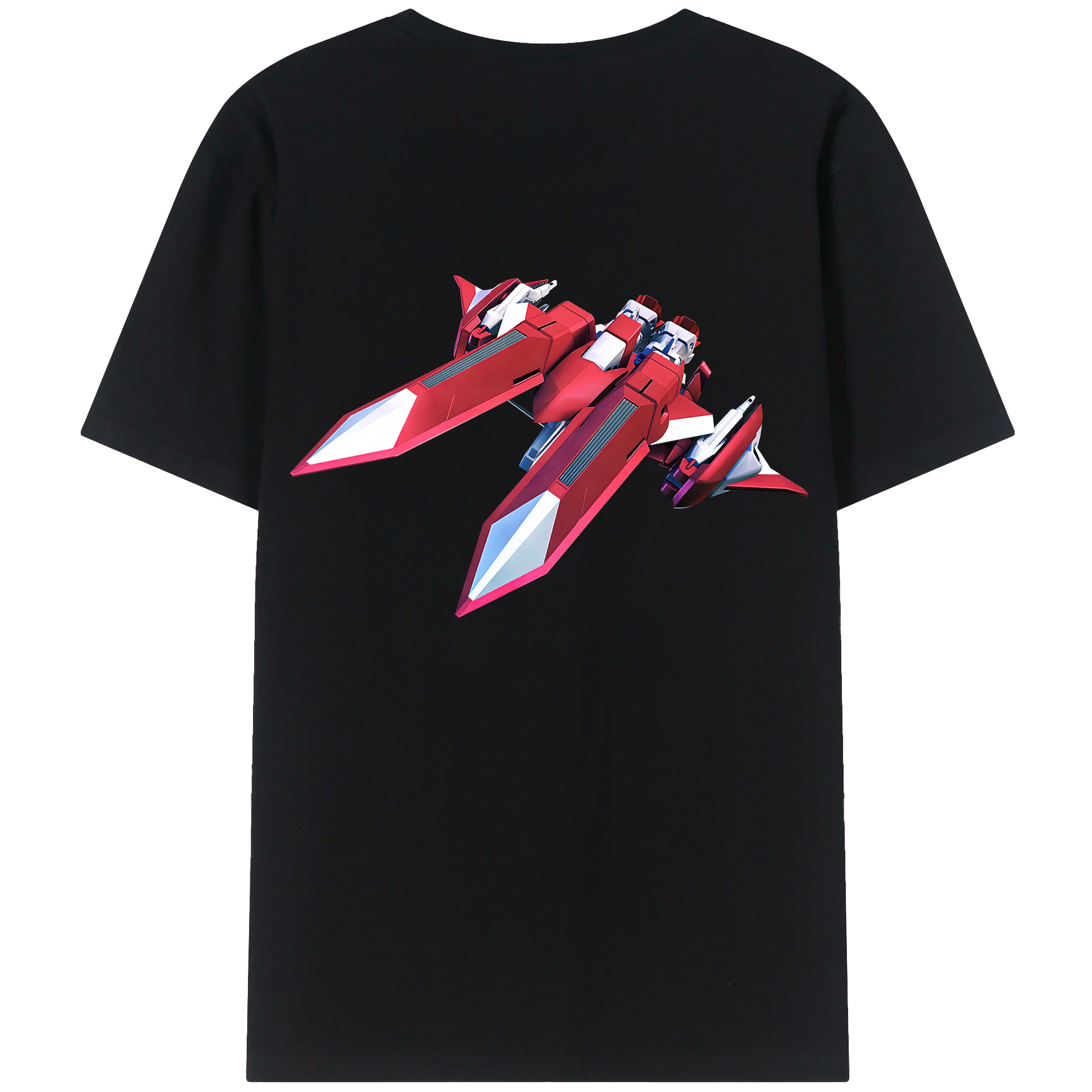 （画像用） 機動戦士ガンダム Mobile Suit Gundam 綿100％ メンズ半袖Tシャツ（バックプリント） 通気性