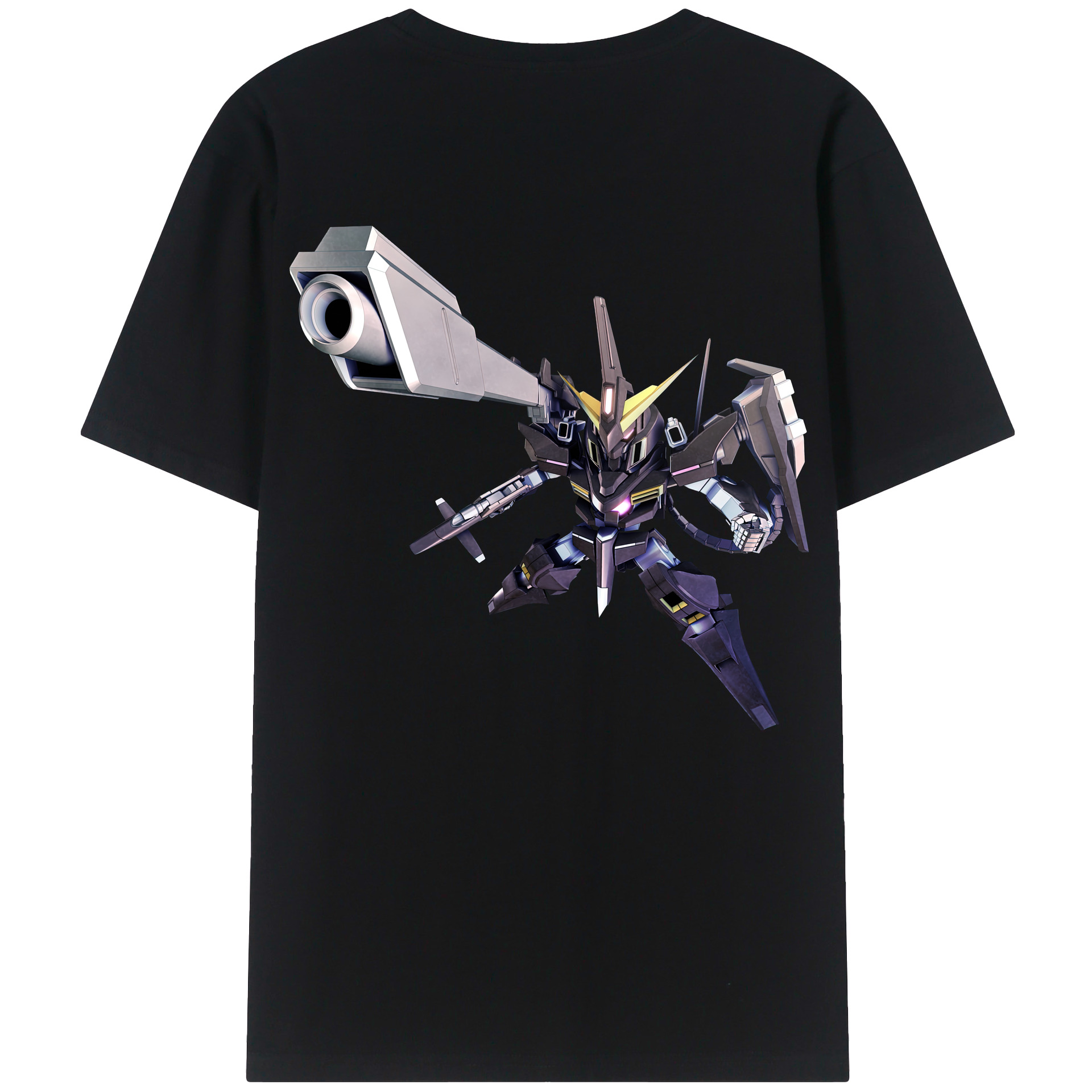 （画像用） 機動戦士ガンダム Mobile Suit Gundam 綿100％ メンズ半袖Tシャツ（バックプリント） 通気性