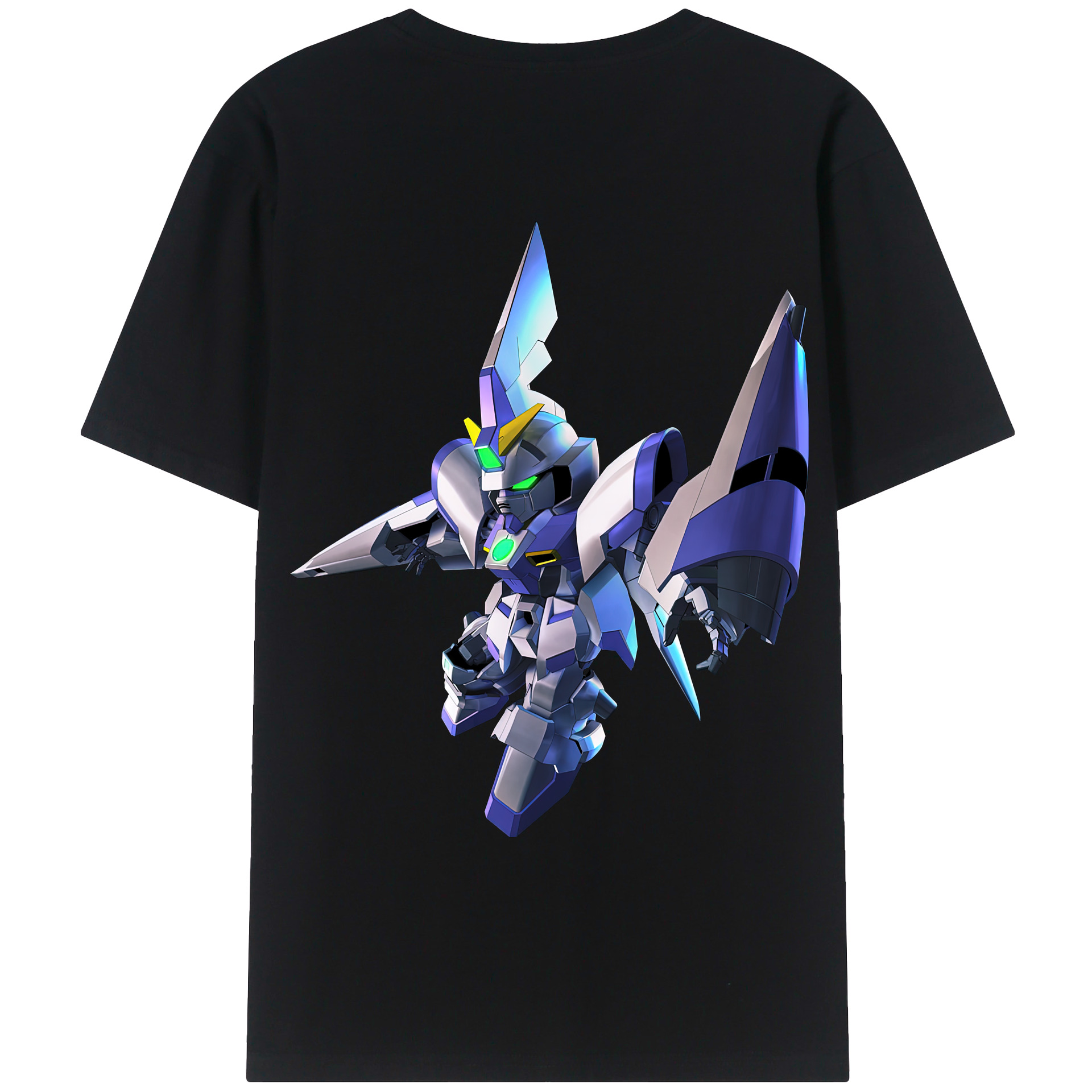 （画像用） 機動戦士ガンダム Mobile Suit Gundam 綿100％ メンズ半袖Tシャツ（バックプリント） 通気性