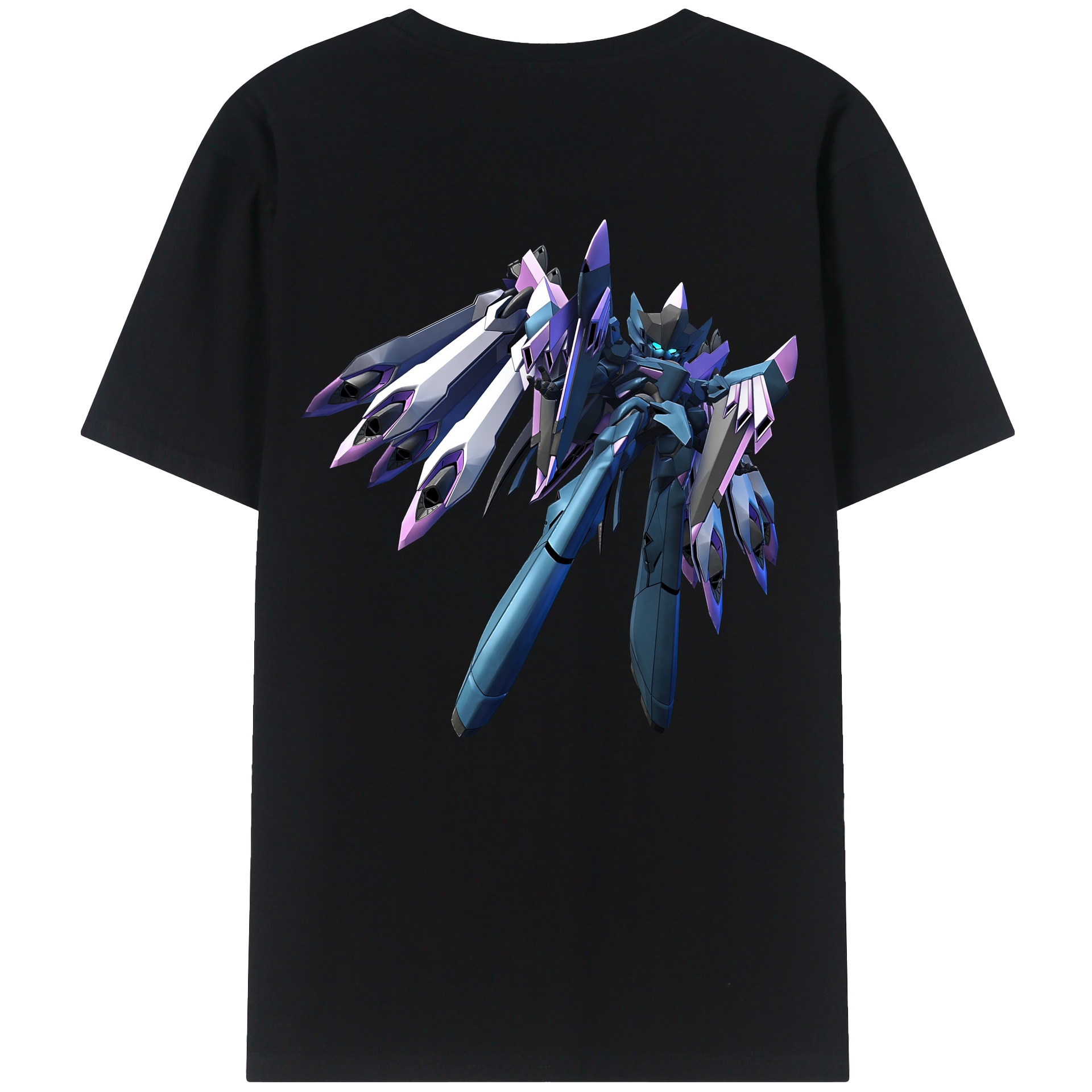 （画像用） 機動戦士ガンダム Mobile Suit Gundam 綿100％ メンズ半袖Tシャツ（バックプリント） 通気性