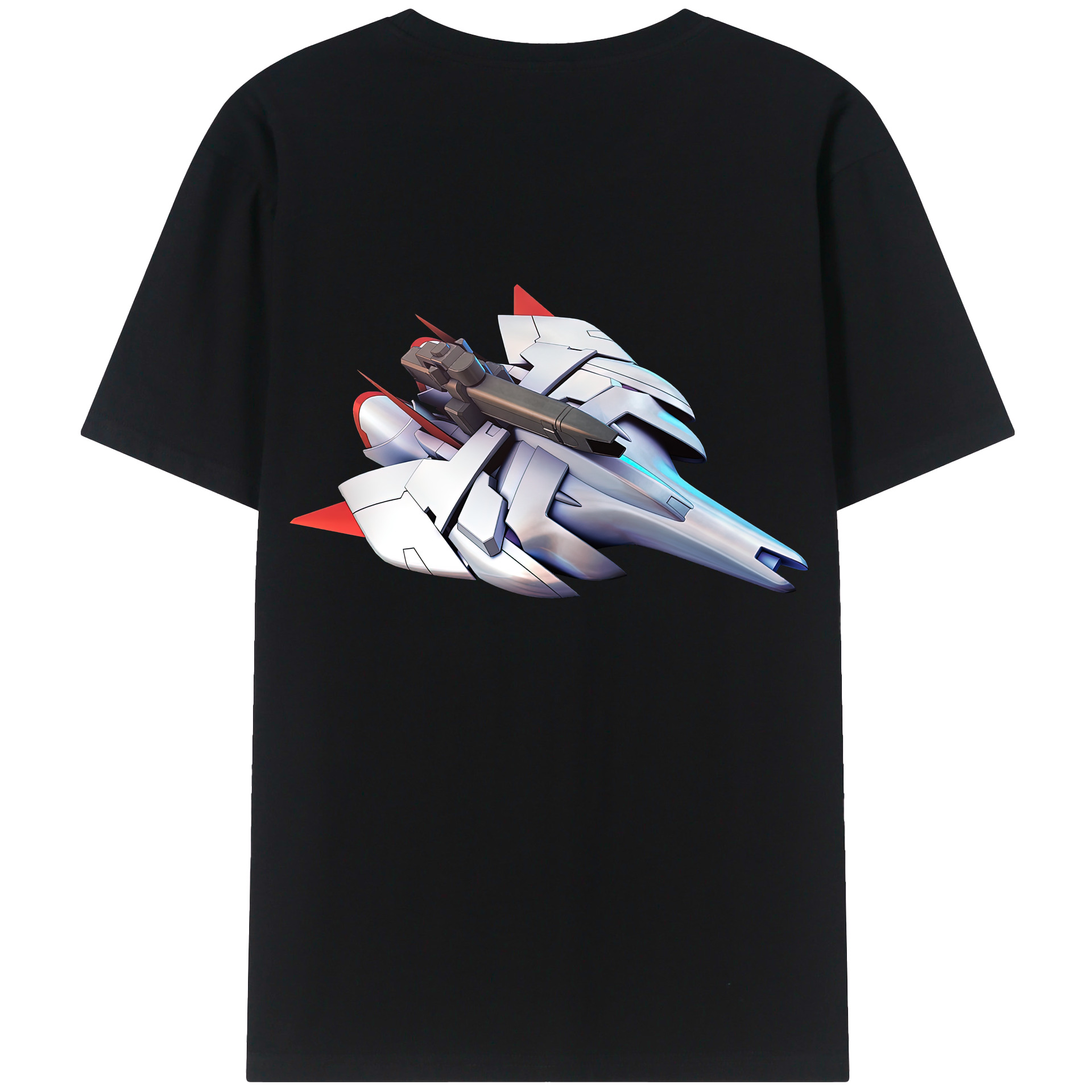（画像用） 機動戦士ガンダム Mobile Suit Gundam 綿100％ メンズ半袖Tシャツ（バックプリント） 通気性
