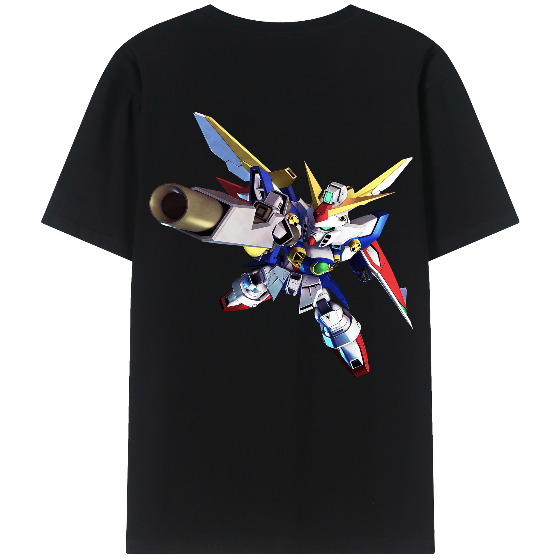 （画像用） 機動戦士ガンダム Mobile Suit Gundam 綿100％ メンズ半袖Tシャツ（バックプリント） 通気性