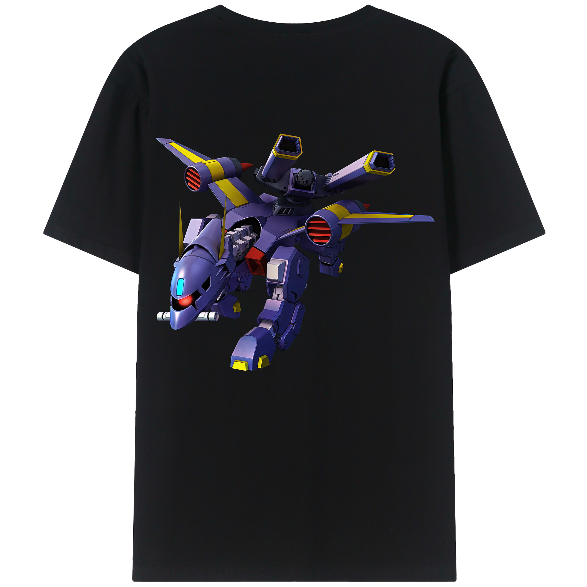 （画像用） 機動戦士ガンダム Mobile Suit Gundam 綿100％ メンズ半袖Tシャツ（バックプリント） 通気性
