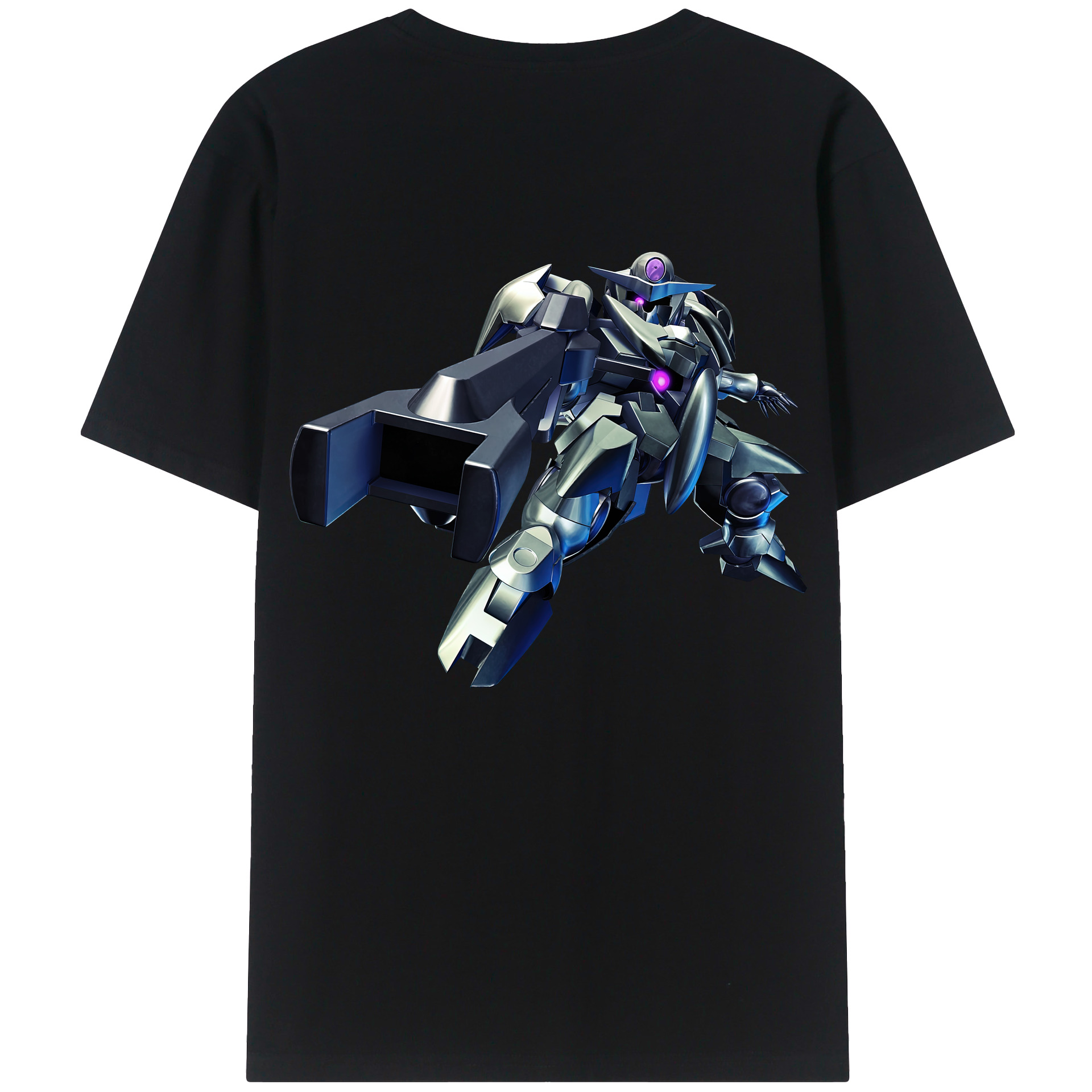 （画像用） 機動戦士ガンダム Mobile Suit Gundam 綿100％ メンズ半袖Tシャツ（バックプリント） 通気性