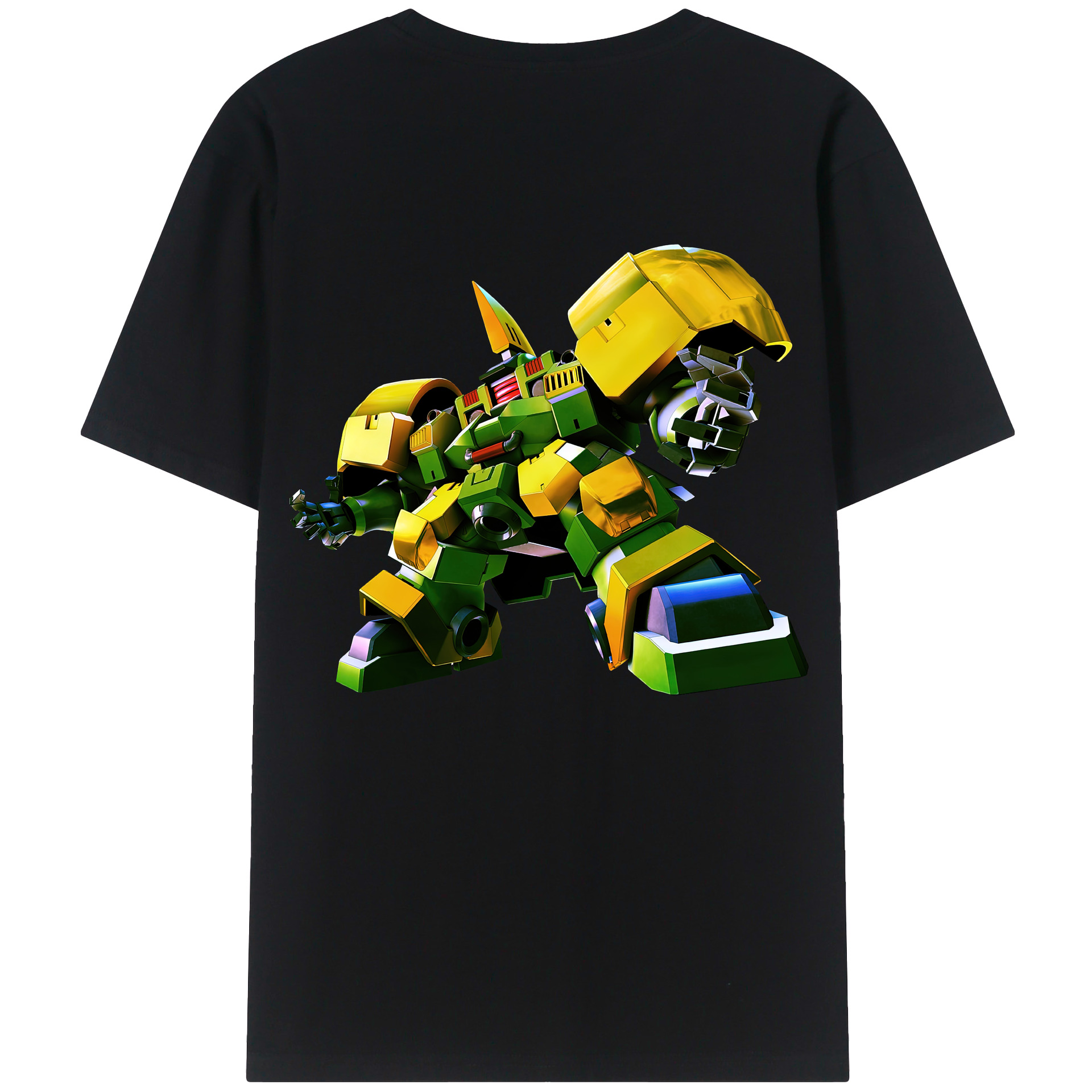 （画像用） 機動戦士ガンダム Mobile Suit Gundam 綿100％ メンズ半袖Tシャツ（バックプリント） 通気性