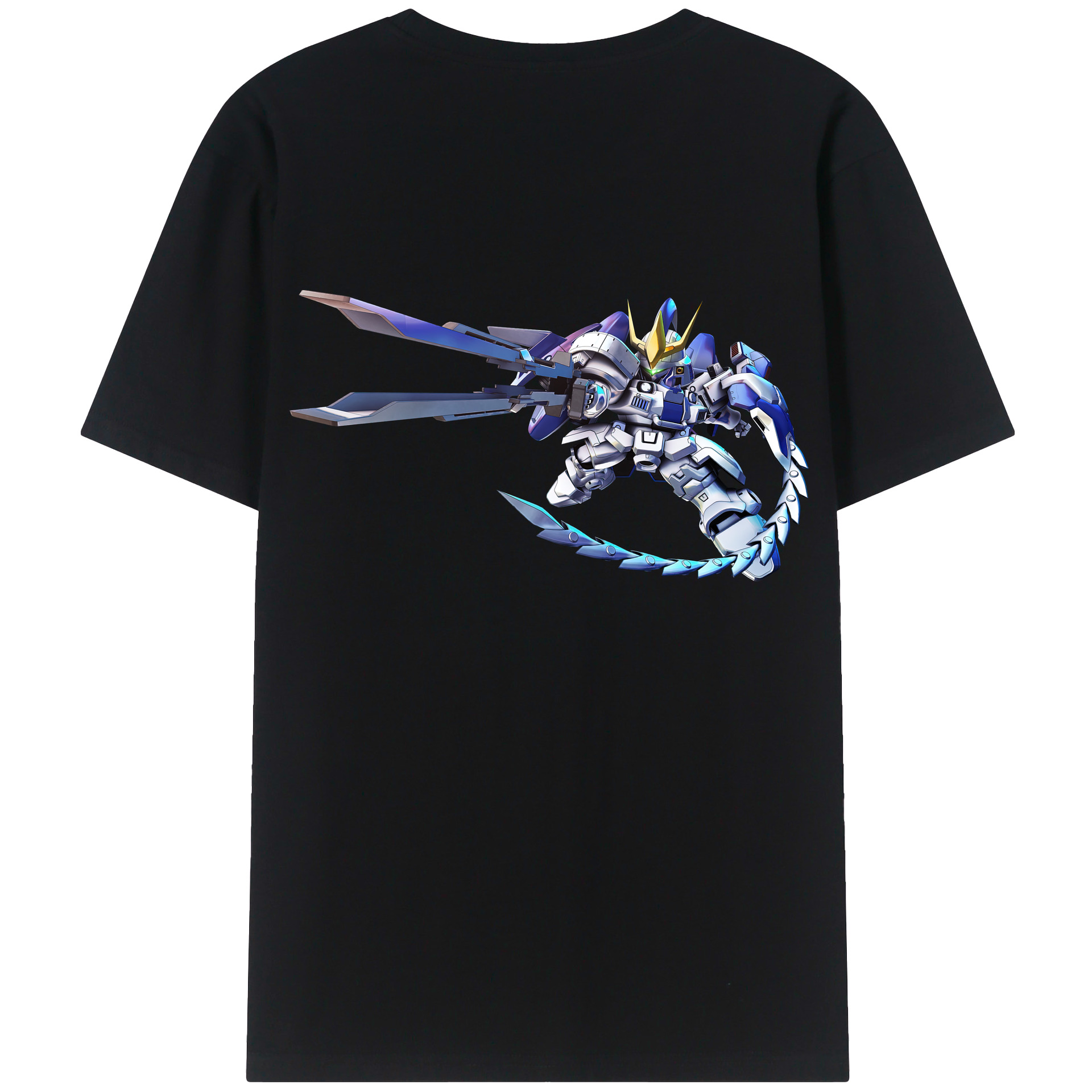 （画像用） 機動戦士ガンダム Mobile Suit Gundam 綿100％ メンズ半袖Tシャツ（バックプリント） 通気性