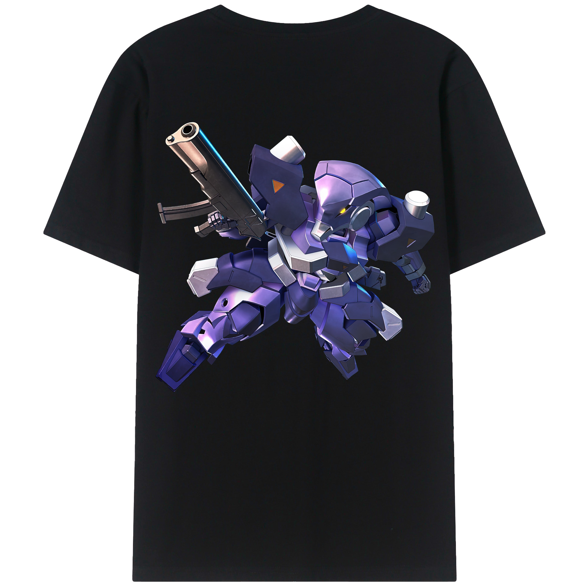 （画像用） 機動戦士ガンダム Mobile Suit Gundam 綿100％ メンズ半袖Tシャツ（バックプリント） 通気性