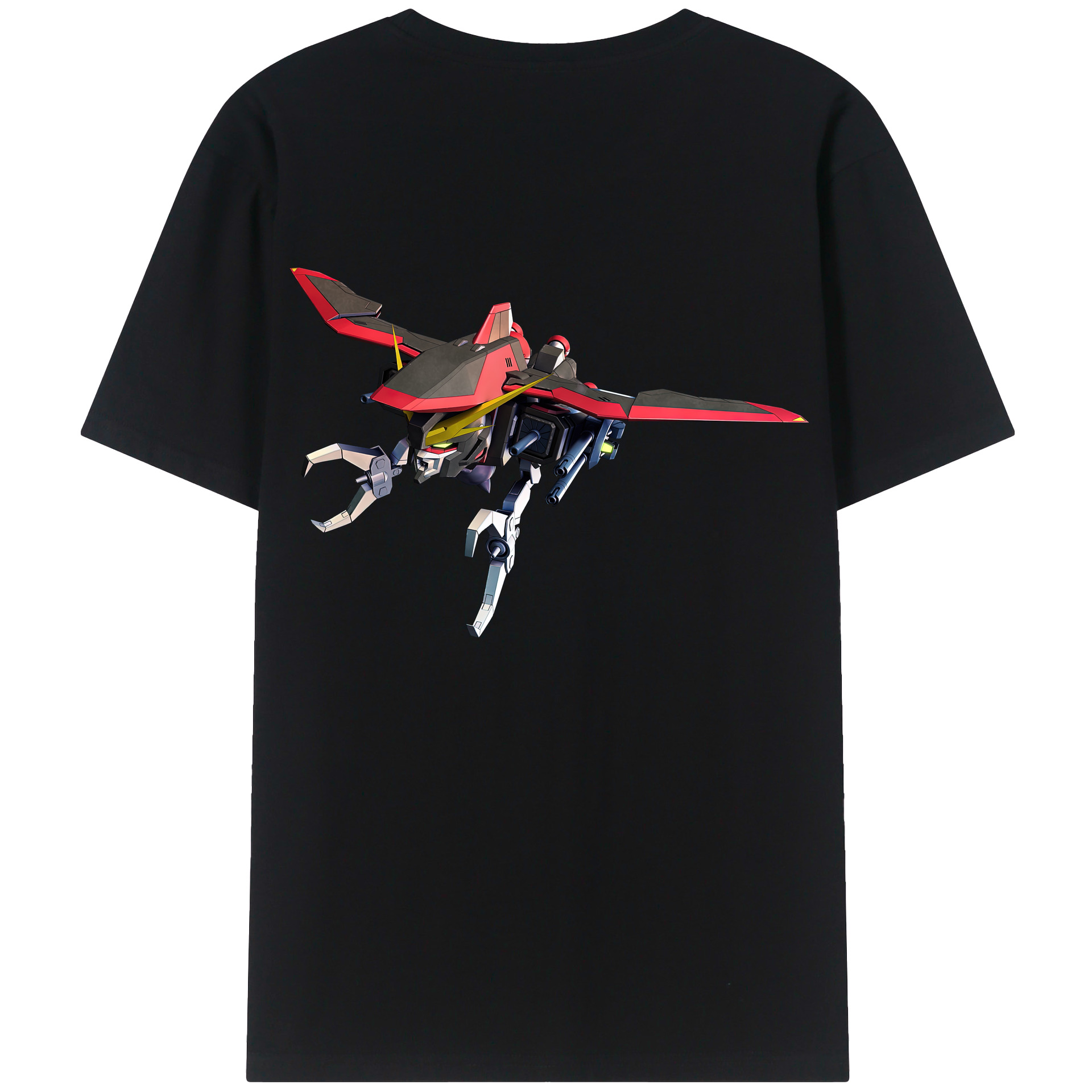 （画像用） 機動戦士ガンダム Mobile Suit Gundam 綿100％ メンズ半袖Tシャツ（バックプリント） 通気性