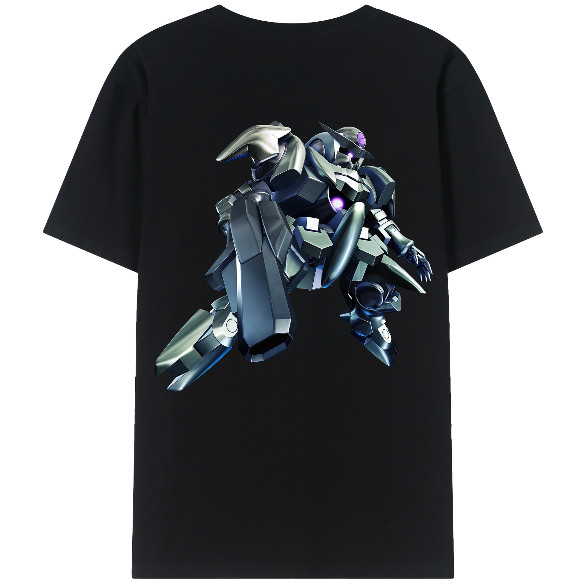 （画像用） 機動戦士ガンダム Mobile Suit Gundam 綿100％ メンズ半袖Tシャツ（バックプリント） 通気性