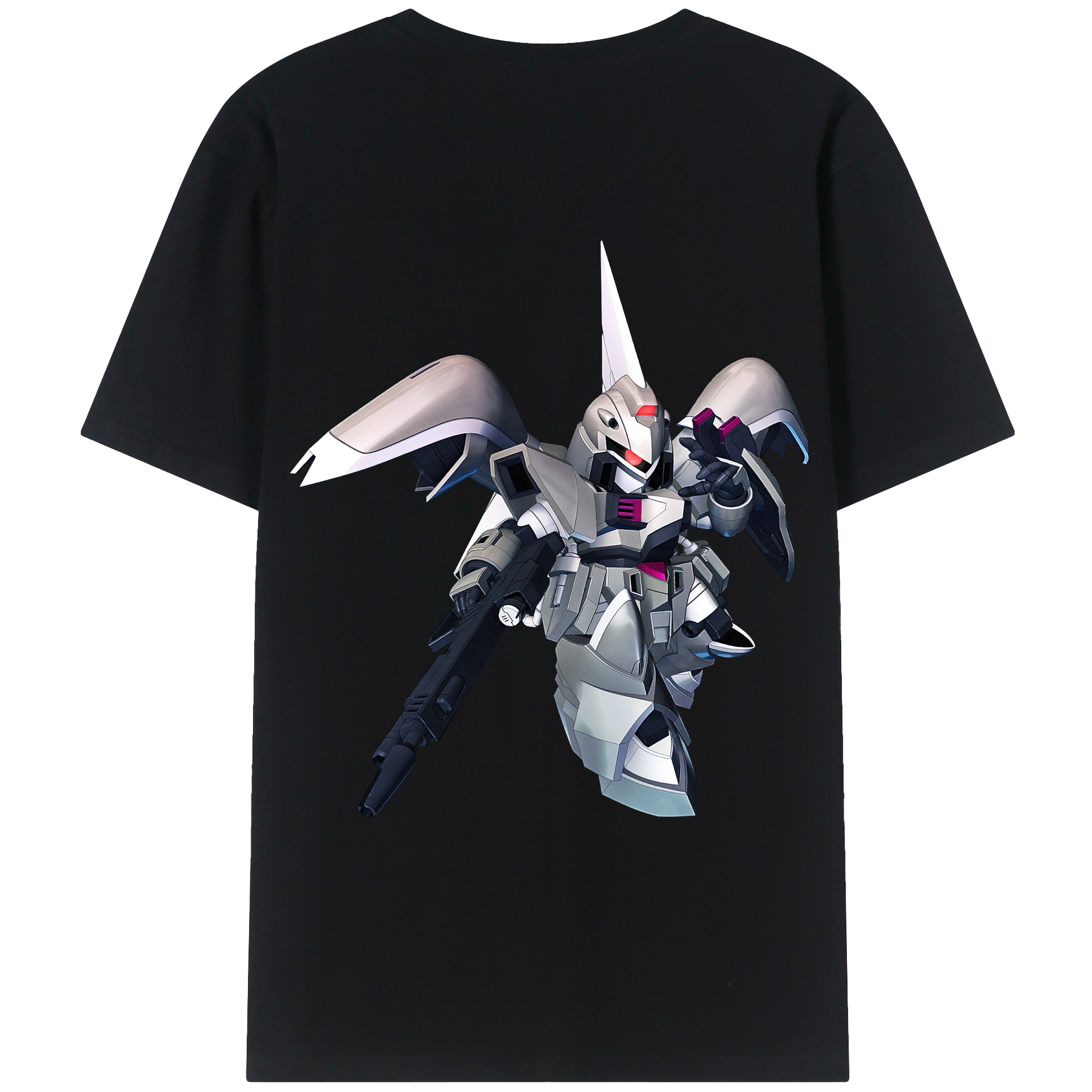 （画像用） 機動戦士ガンダム Mobile Suit Gundam 綿100％ メンズ半袖Tシャツ（バックプリント） 通気性