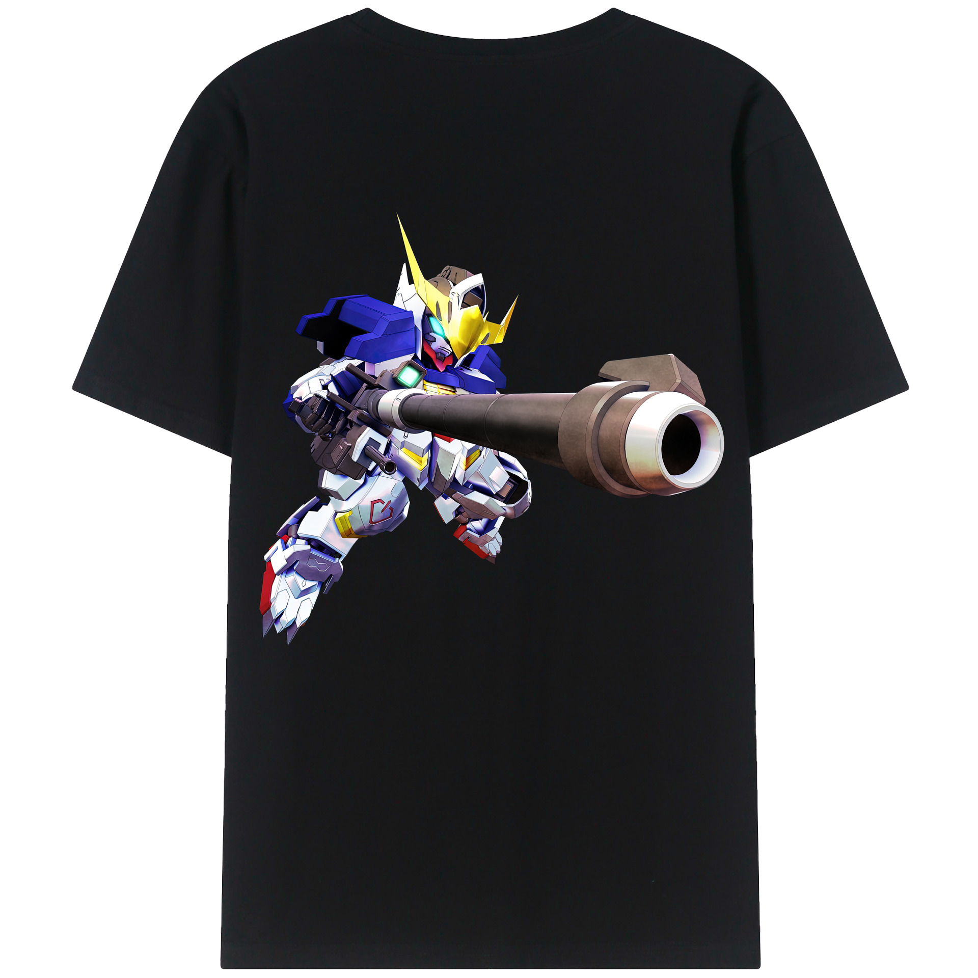 （画像用） 機動戦士ガンダム Mobile Suit Gundam 綿100％ メンズ半袖Tシャツ（バックプリント） 通気性