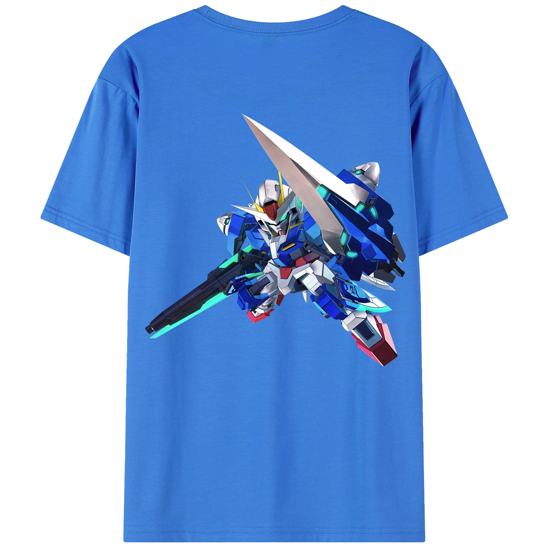 （画像用） 機動戦士ガンダム Mobile Suit Gundam 綿100％ メンズ半袖Tシャツ（バックプリント） 通気性