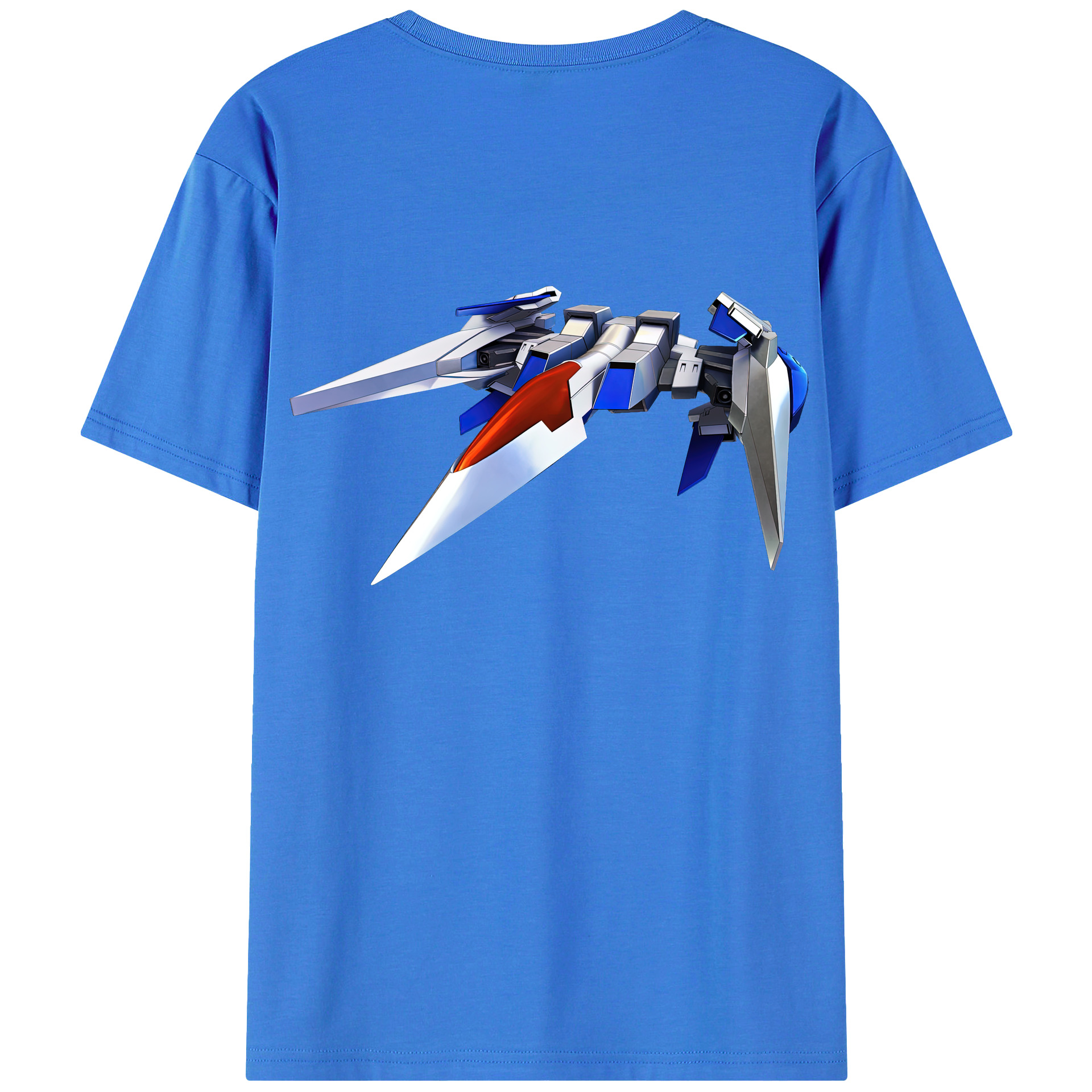 （画像用） 機動戦士ガンダム Mobile Suit Gundam 綿100％ メンズ半袖Tシャツ（バックプリント） 通気性