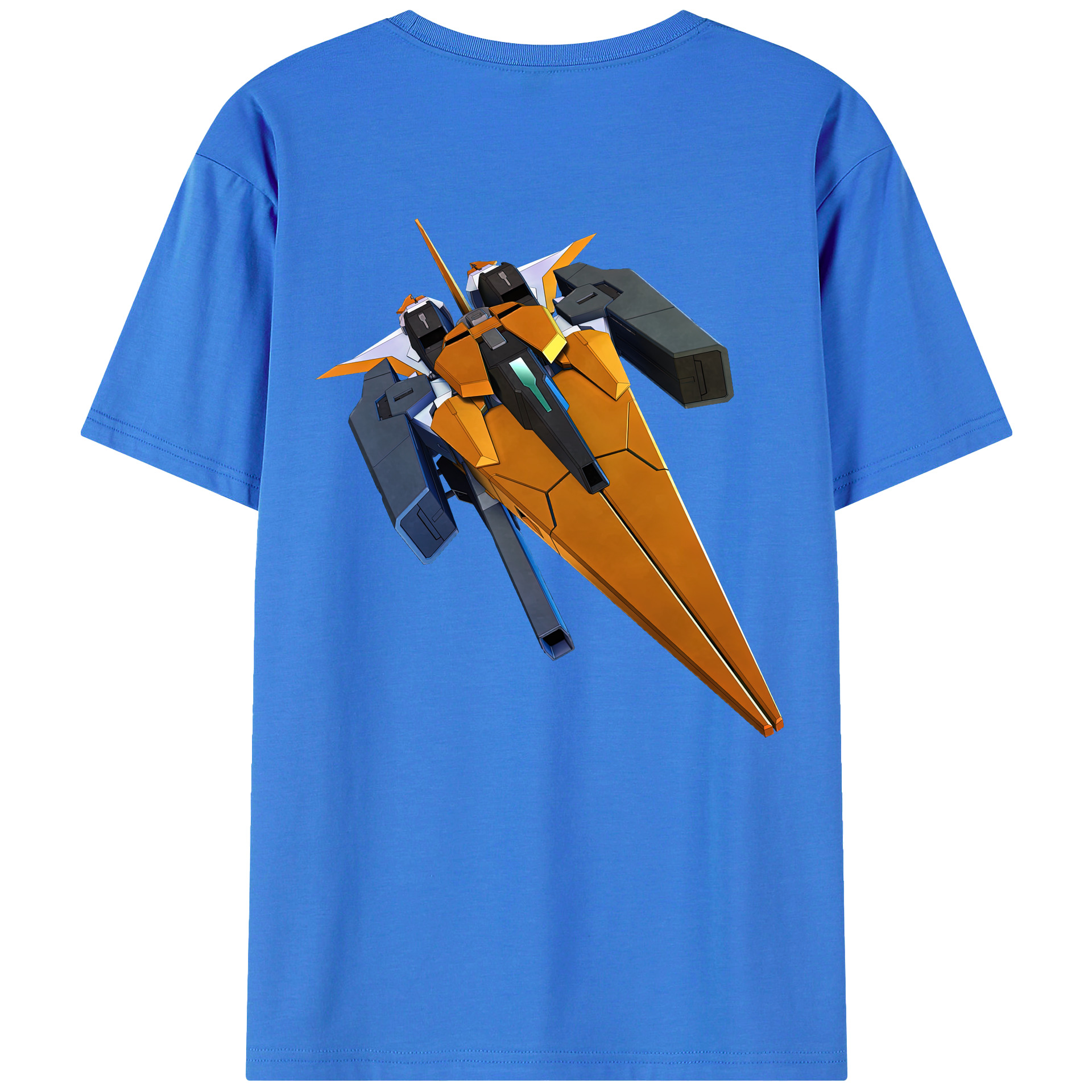 （画像用） 機動戦士ガンダム Mobile Suit Gundam 綿100％ メンズ半袖Tシャツ（バックプリント） 通気性