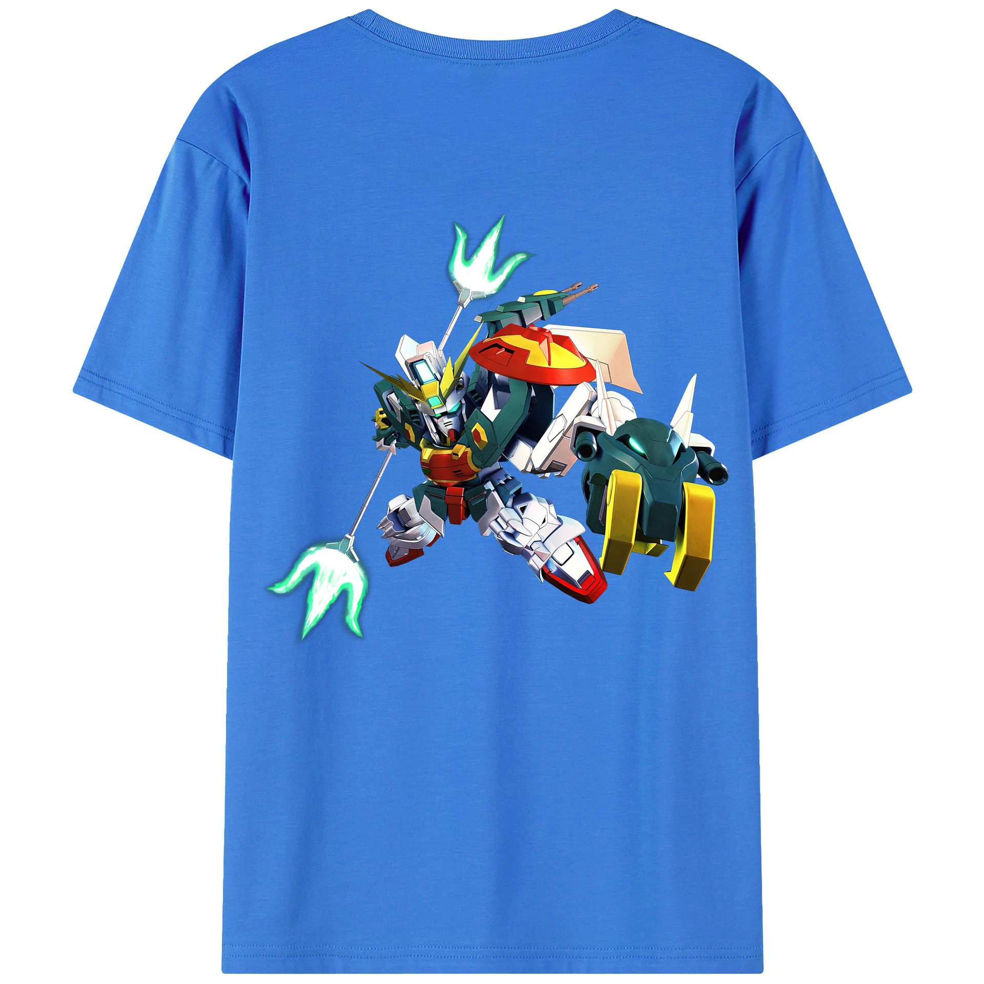（画像用） 機動戦士ガンダム Mobile Suit Gundam 綿100％ メンズ半袖Tシャツ（バックプリント） 通気性