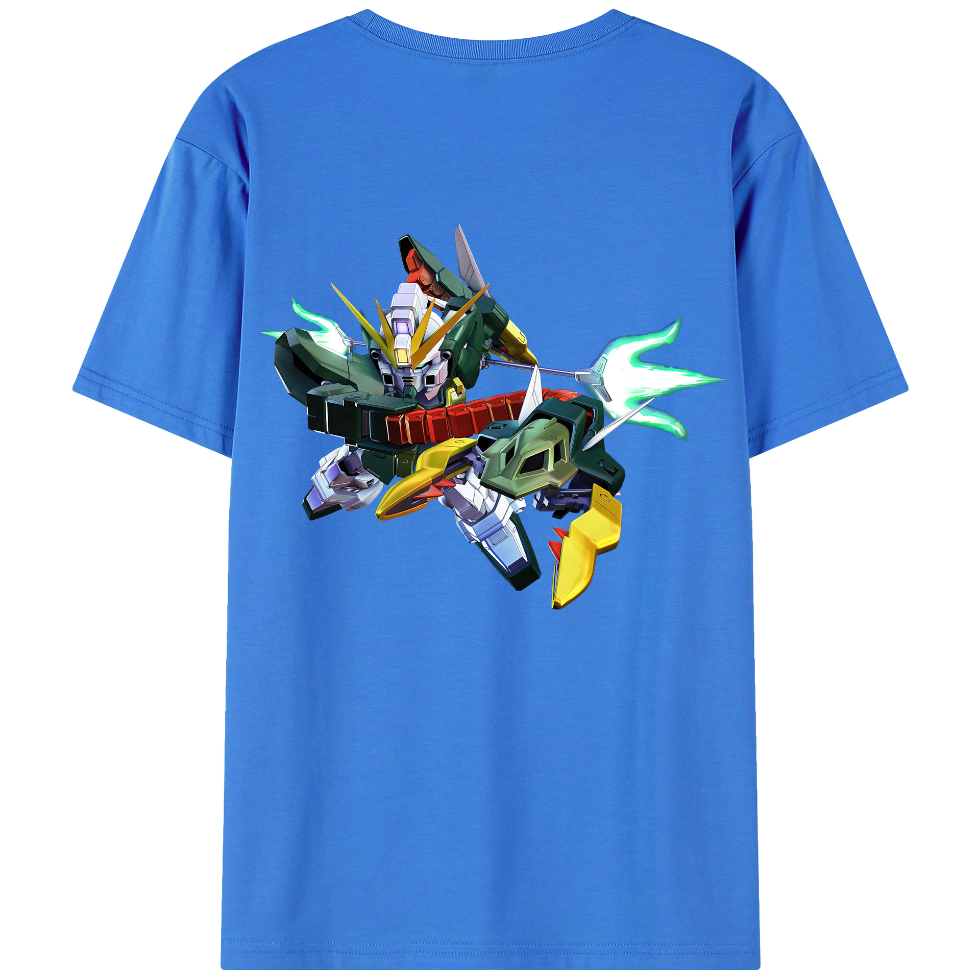 （画像用） 機動戦士ガンダム Mobile Suit Gundam 綿100％ メンズ半袖Tシャツ（バックプリント） 通気性