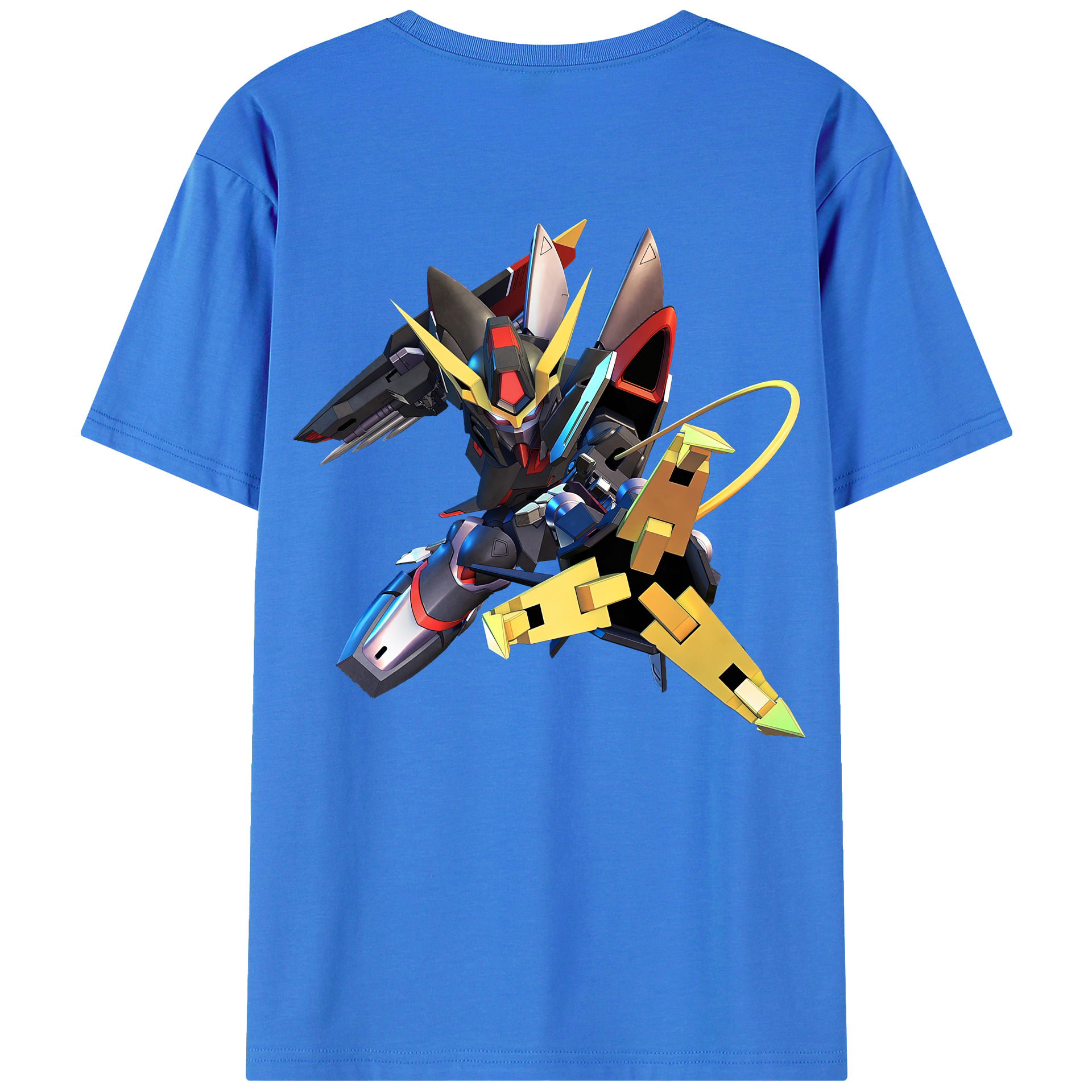 （画像用） 機動戦士ガンダム Mobile Suit Gundam 綿100％ メンズ半袖Tシャツ（バックプリント） 通気性
