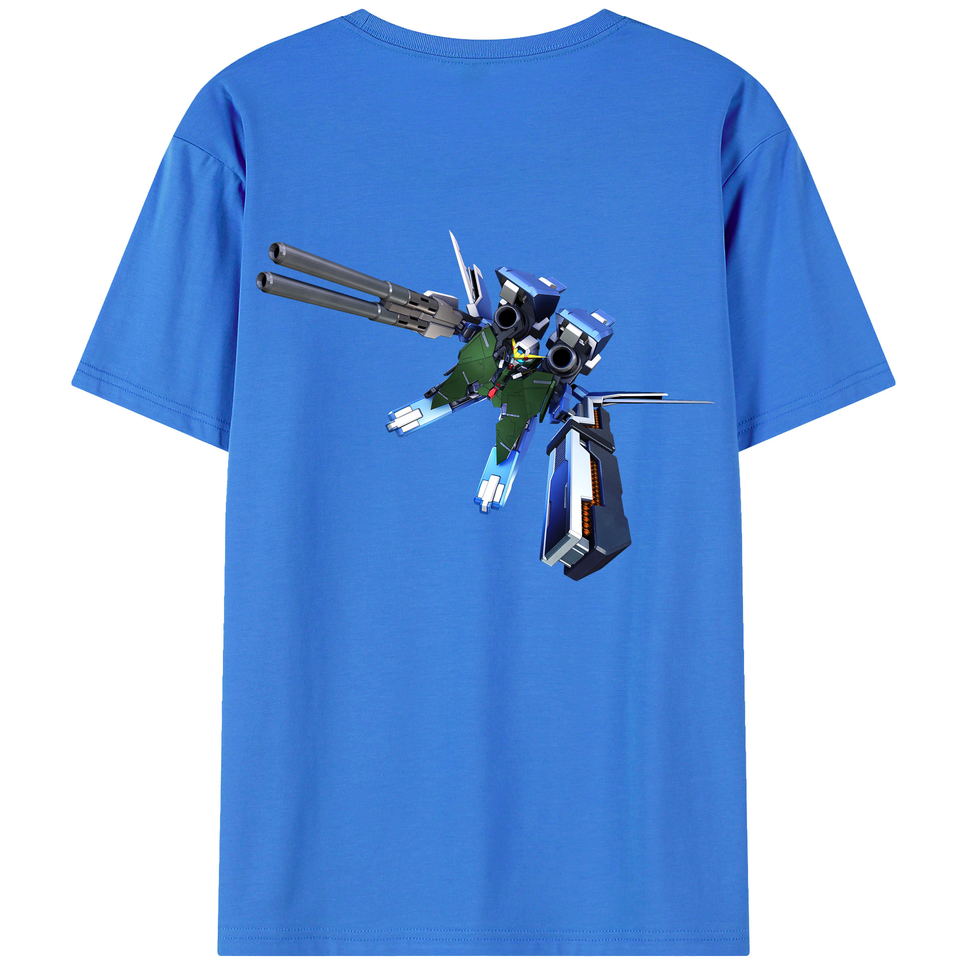 （画像用） 機動戦士ガンダム Mobile Suit Gundam 綿100％ メンズ半袖Tシャツ（バックプリント） 通気性