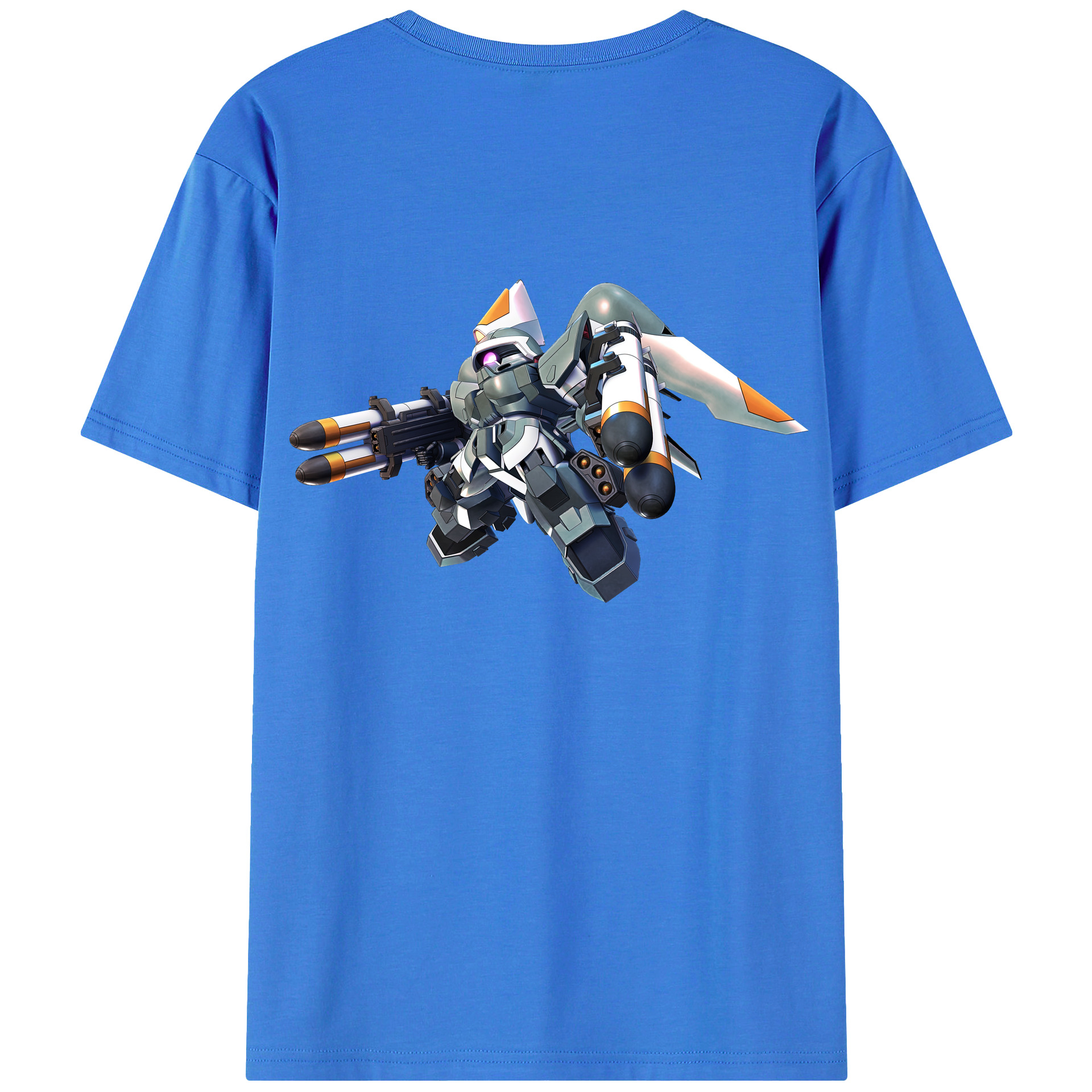 （画像用） 機動戦士ガンダム Mobile Suit Gundam 綿100％ メンズ半袖Tシャツ（バックプリント） 通気性